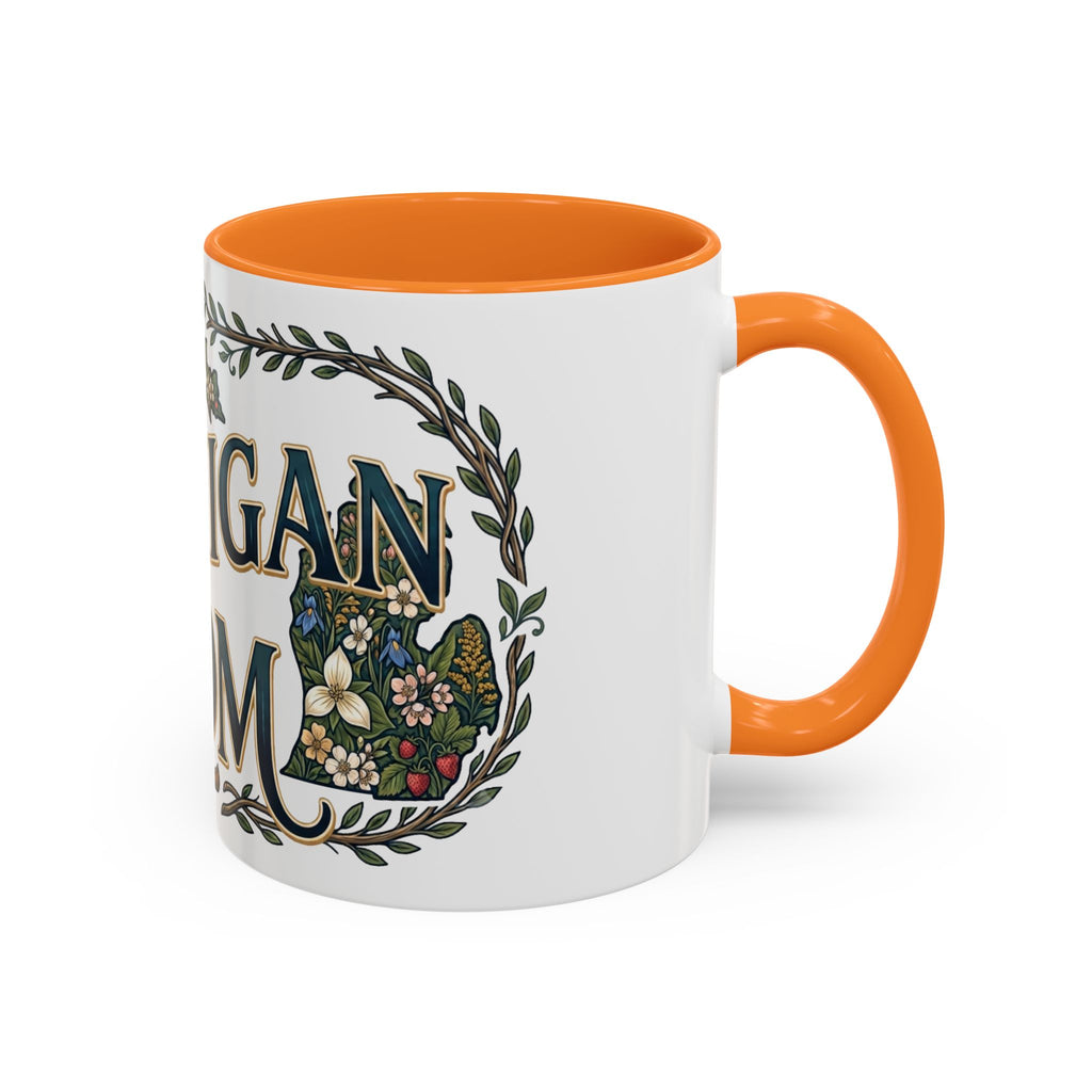 Michigan Mom Coffee Mug — Floral State Pride 11oz/15oz