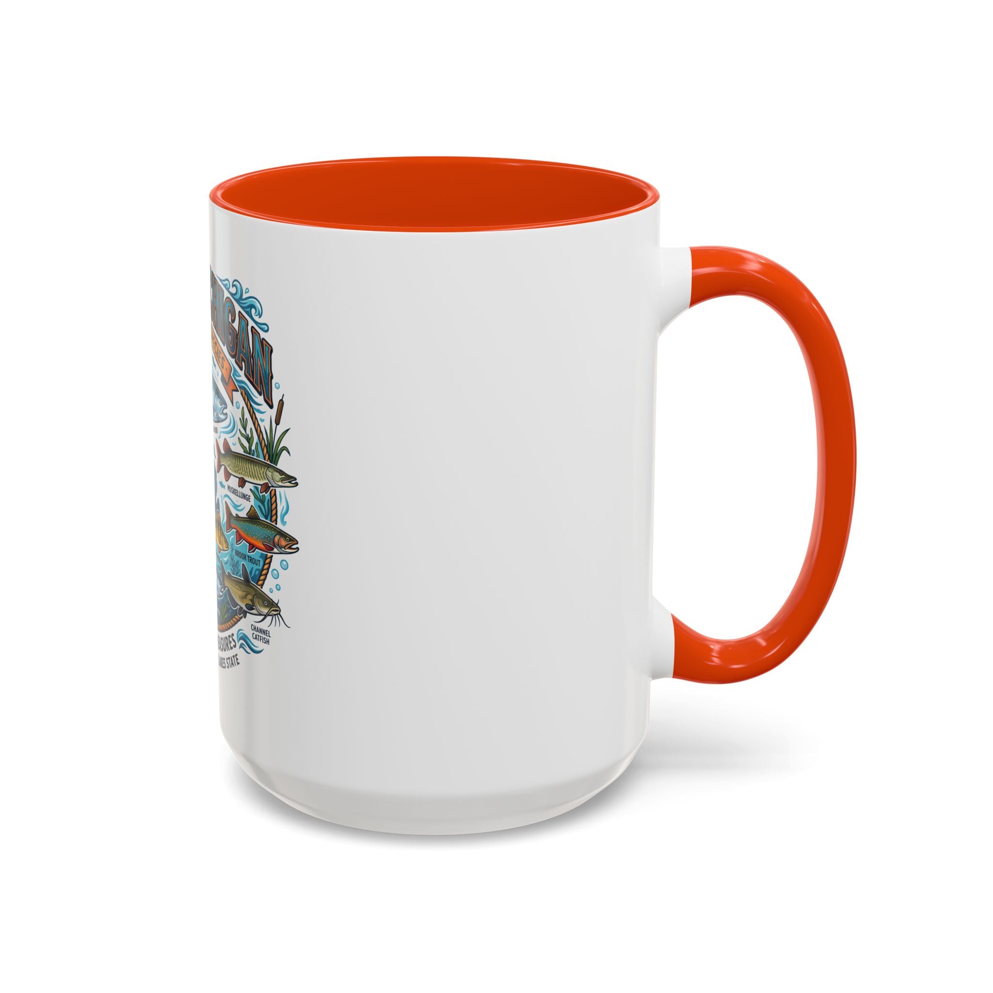 Fish of Michigan Mug — Great Lakes Freshwater Fish Illustration (11oz & 15oz)