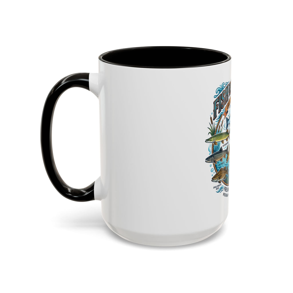 Fish of Michigan Mug — Great Lakes Freshwater Fish Illustration (11oz & 15oz)