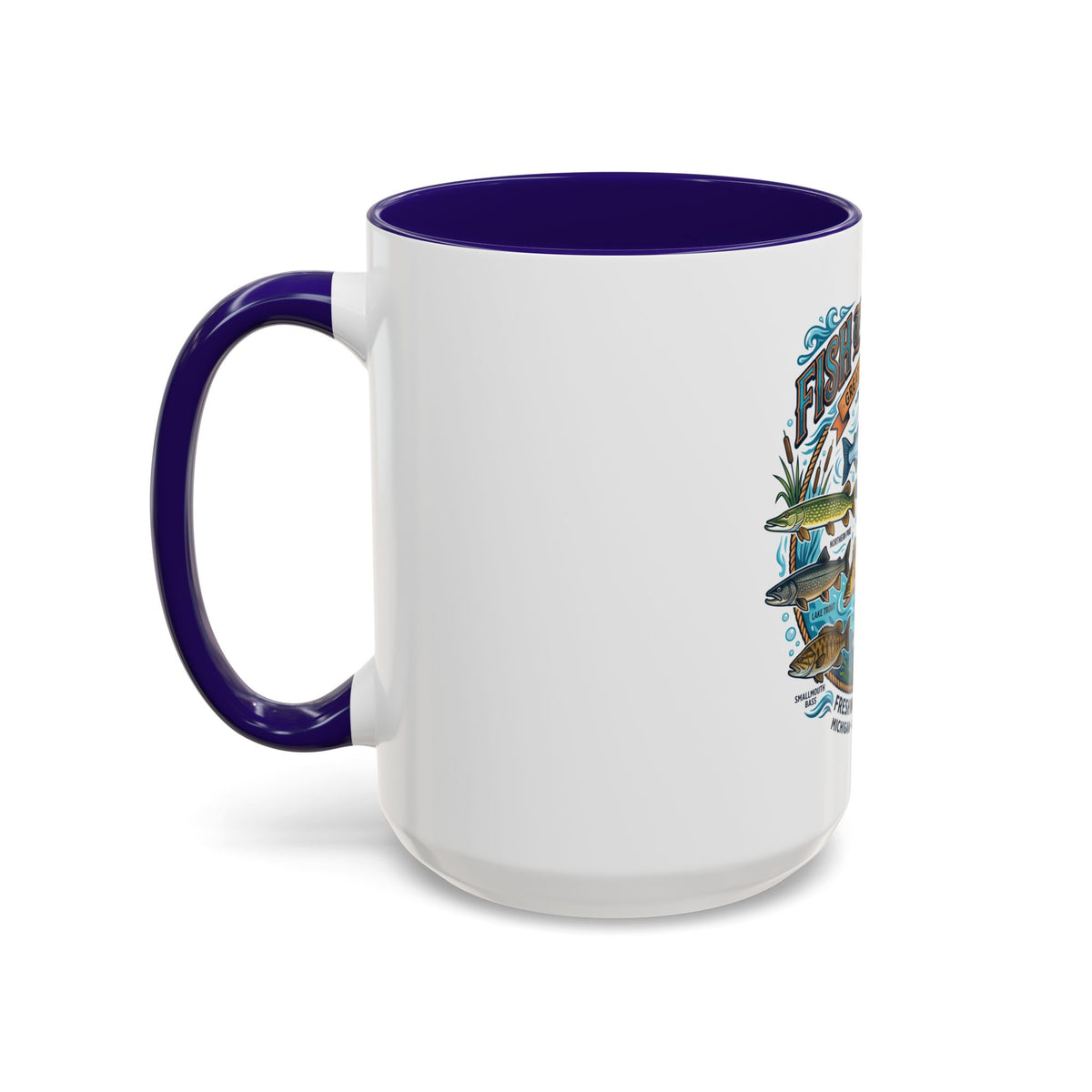 Fish of Michigan Mug — Great Lakes Freshwater Fish Illustration (11oz & 15oz)