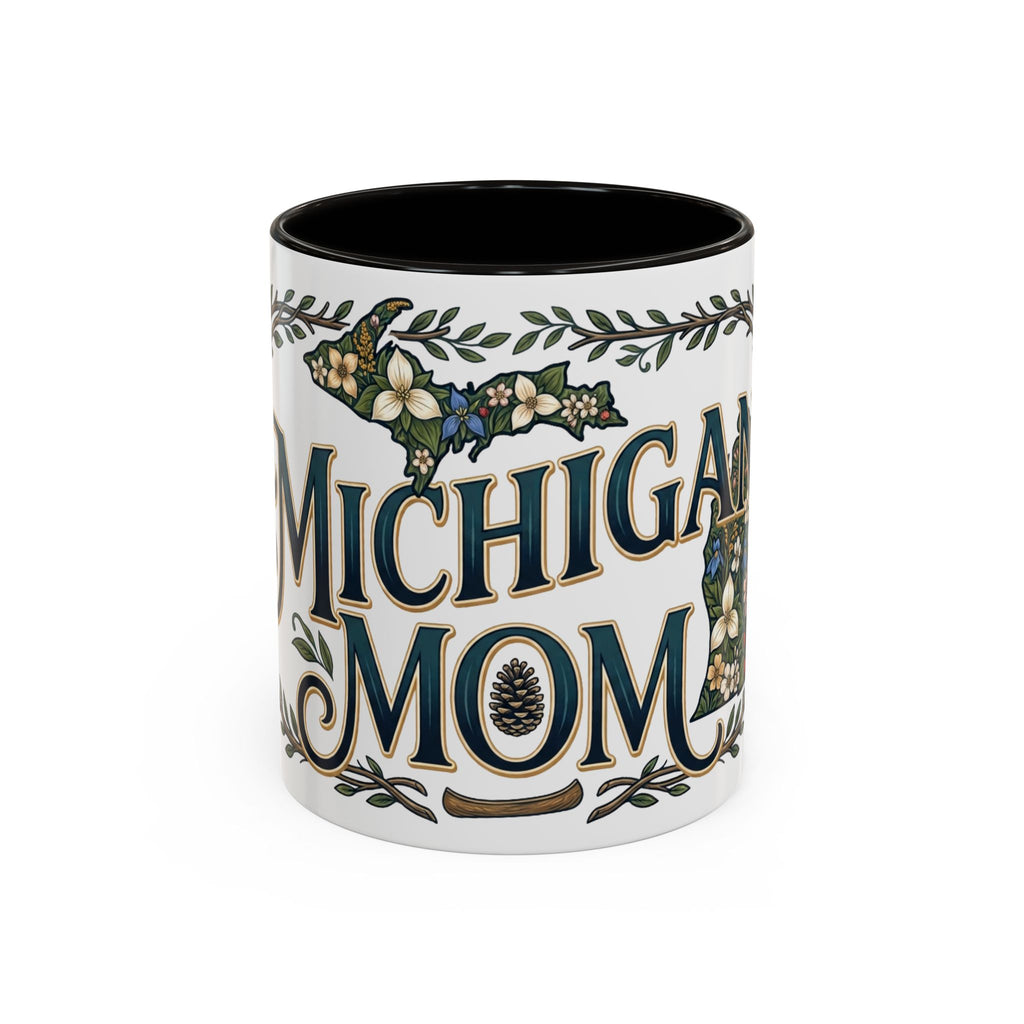 Michigan Mom Coffee Mug — Floral State Pride 11oz/15oz