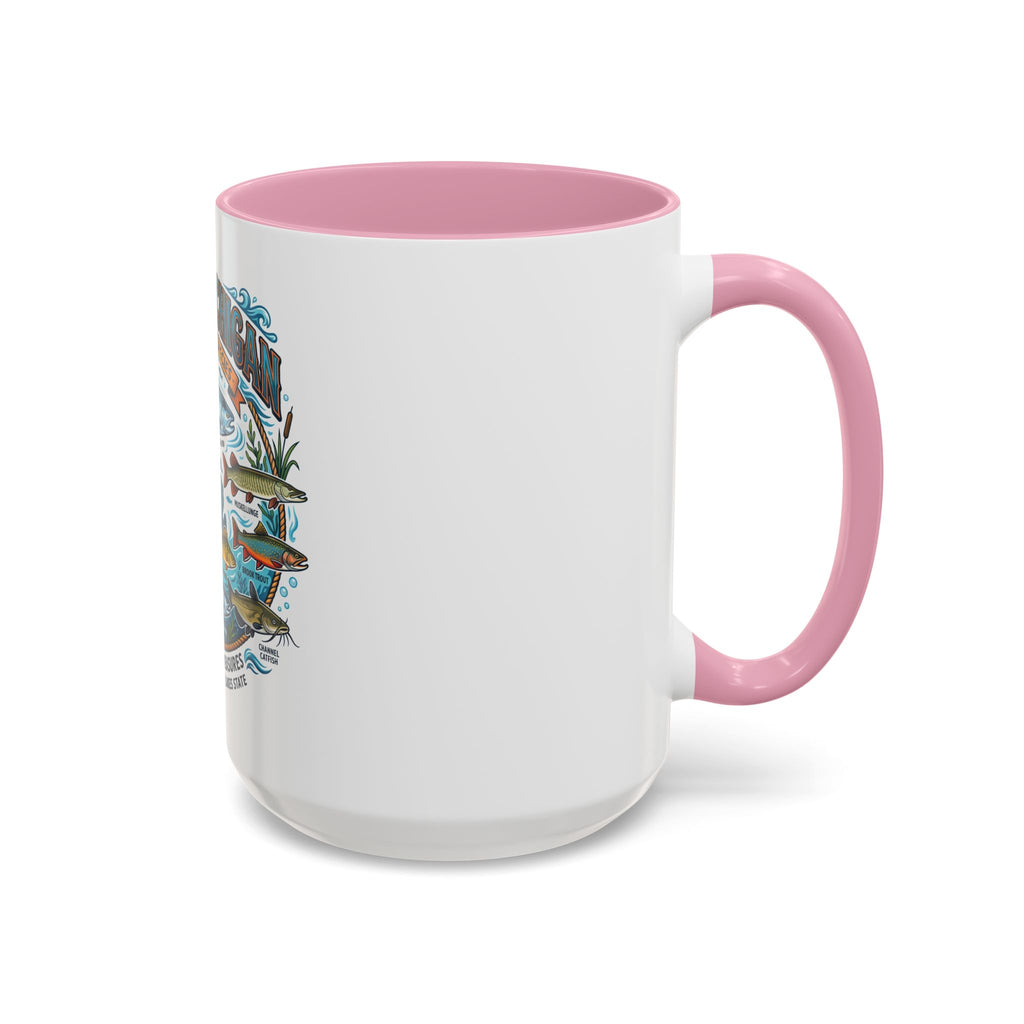 Fish of Michigan Mug — Great Lakes Freshwater Fish Illustration (11oz & 15oz)