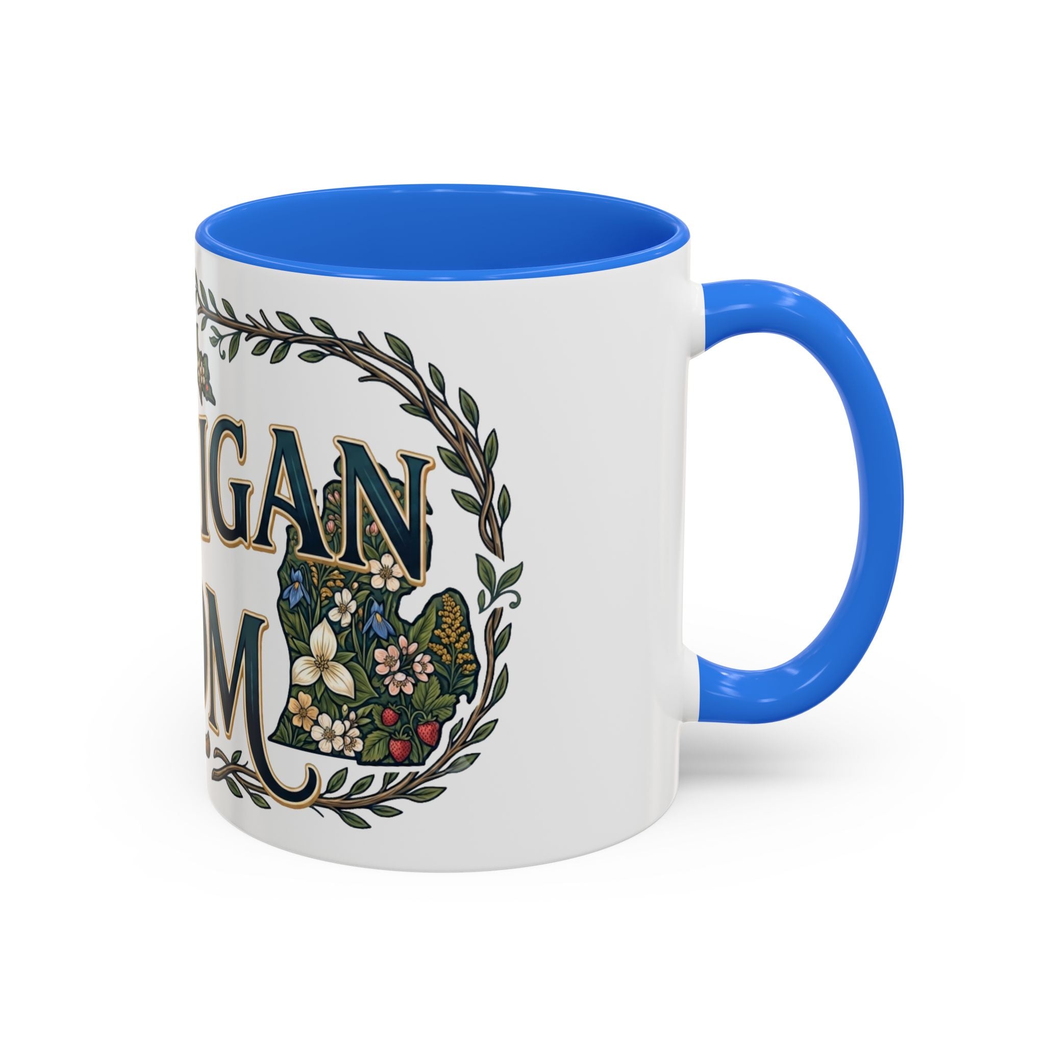 Michigan Mom Coffee Mug — Floral State Pride 11oz/15oz