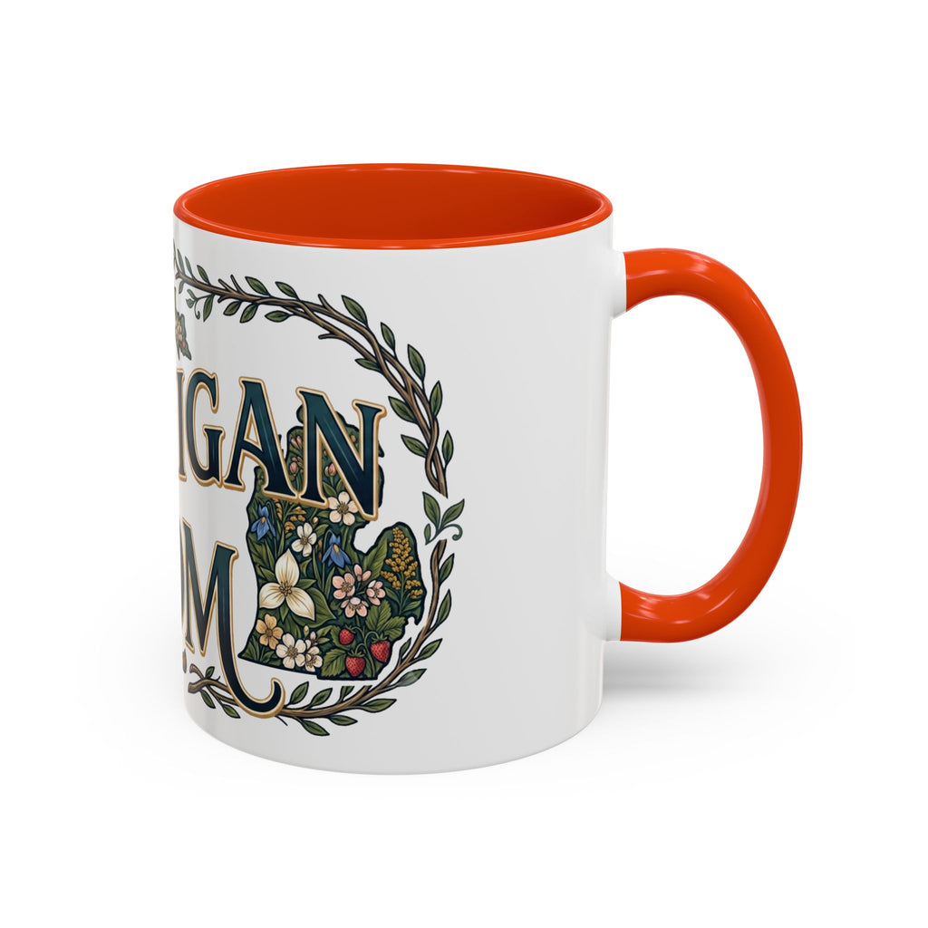 Michigan Mom Coffee Mug — Floral State Pride 11oz/15oz