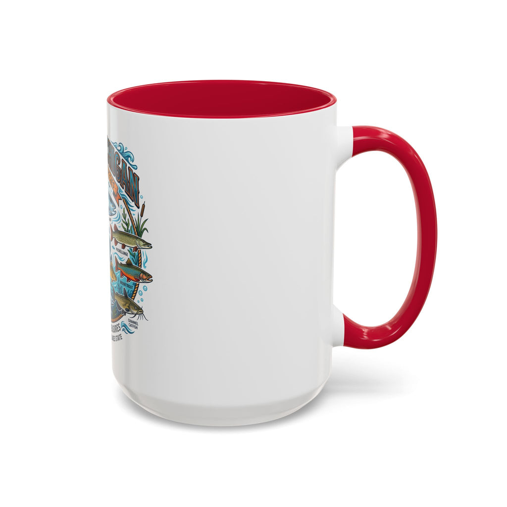 Fish of Michigan Mug — Great Lakes Freshwater Fish Illustration (11oz & 15oz)