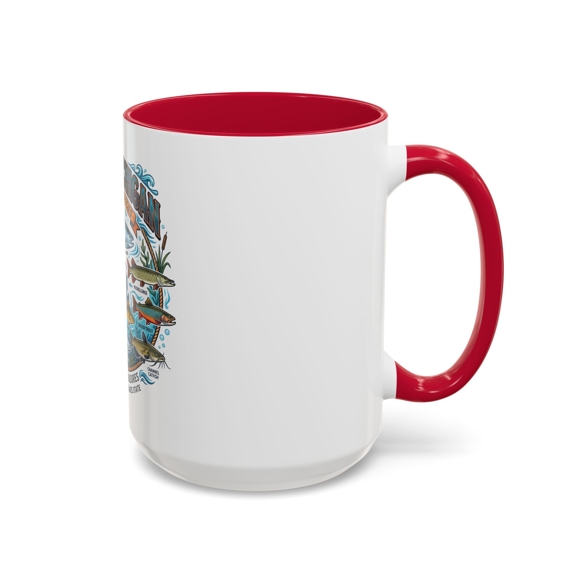 Fish of Michigan Mug — Great Lakes Freshwater Fish Illustration (11oz & 15oz)