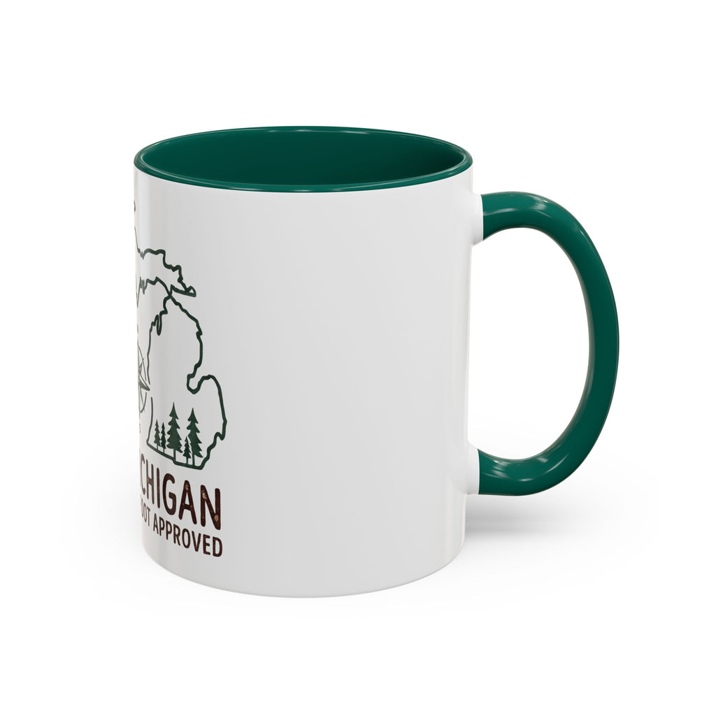 Michigan Bigfoot Approved Coffee Mug — Colorful 11oz/15oz Travel & Camping Gift