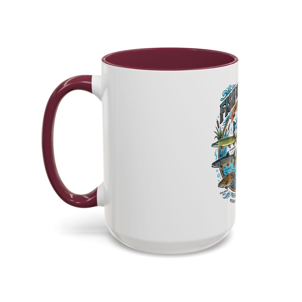 Fish of Michigan Mug — Great Lakes Freshwater Fish Illustration (11oz & 15oz)