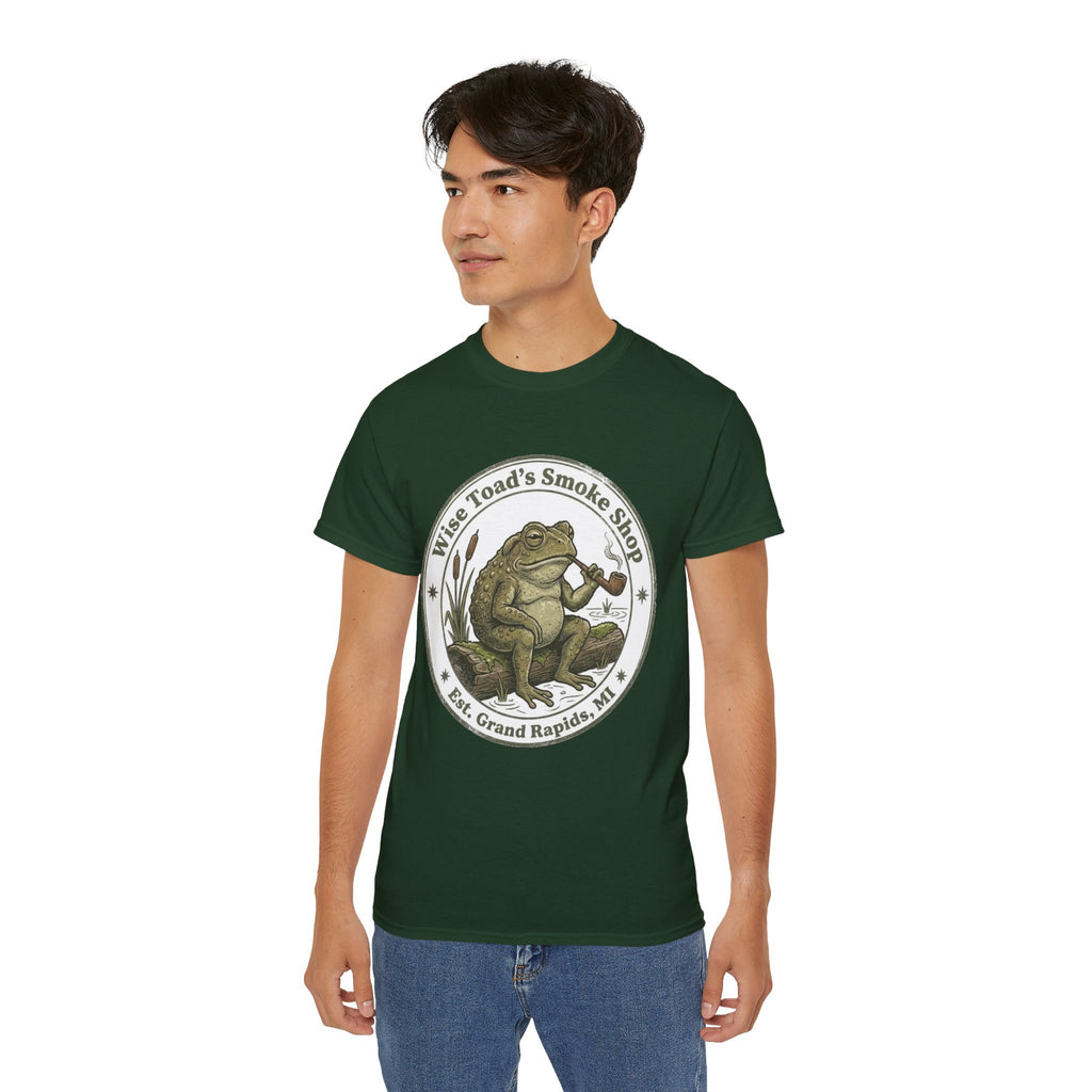 Wise Toad’s Smoke Shop Vintage Frog Logo Tee T-Shirt