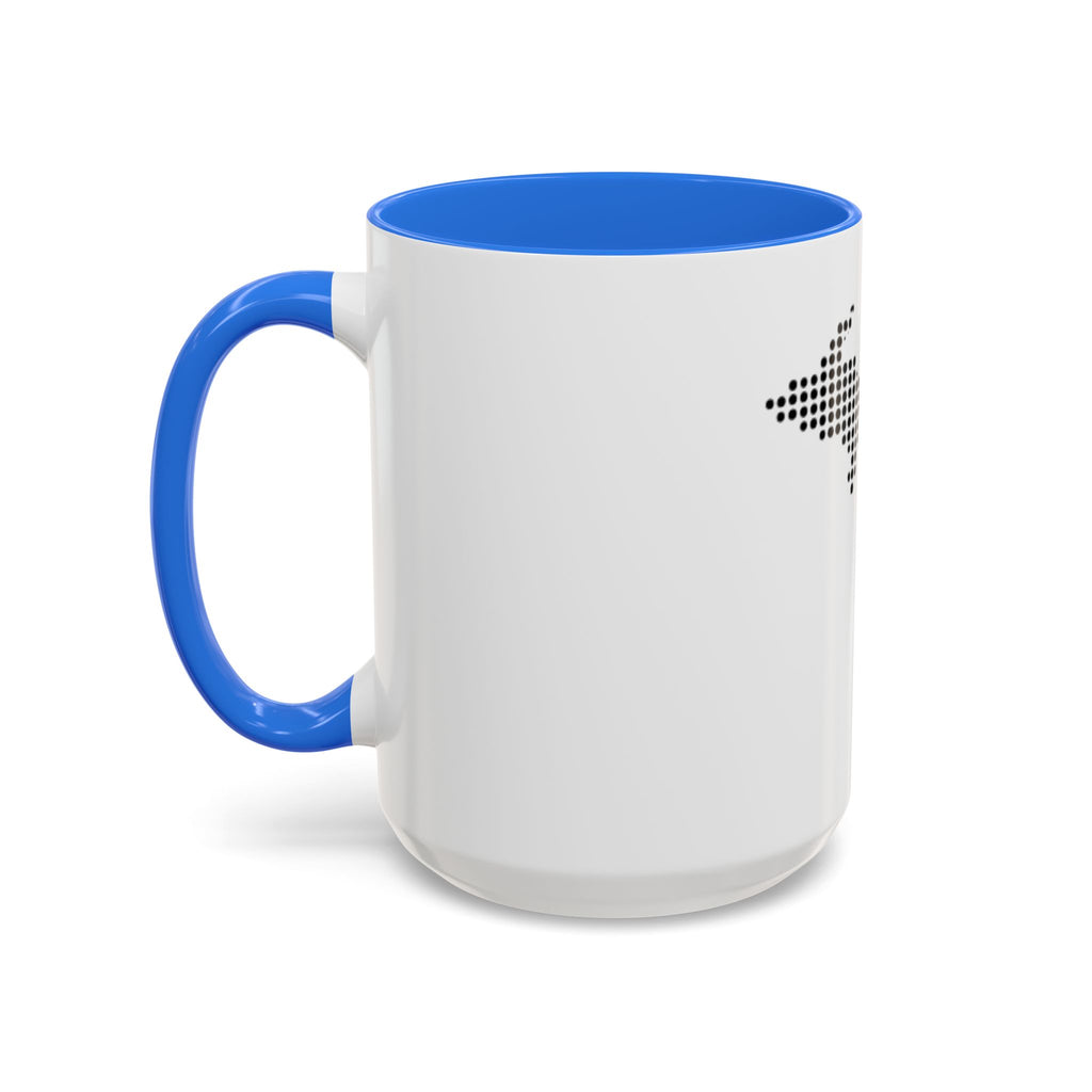Michigan Dot Map Mug — Modern Minimalist Michigan State Coffee Cup (11oz/15oz)