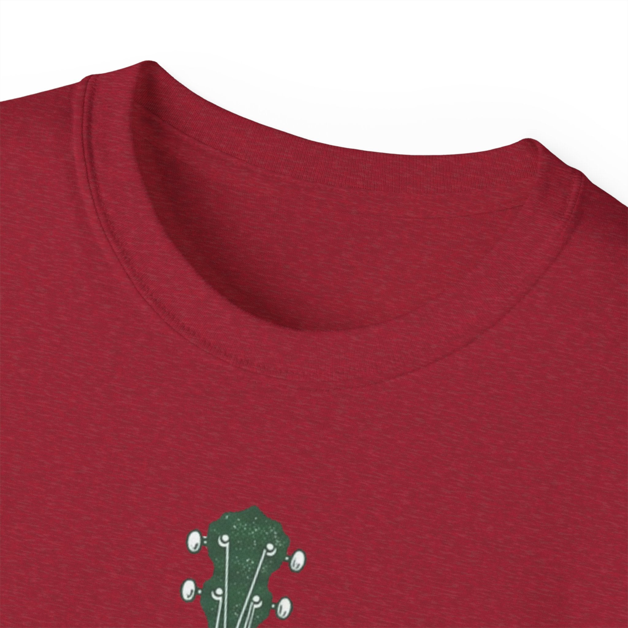 Floral Banjo Tee — Botanical Music Graphic T-Shirt