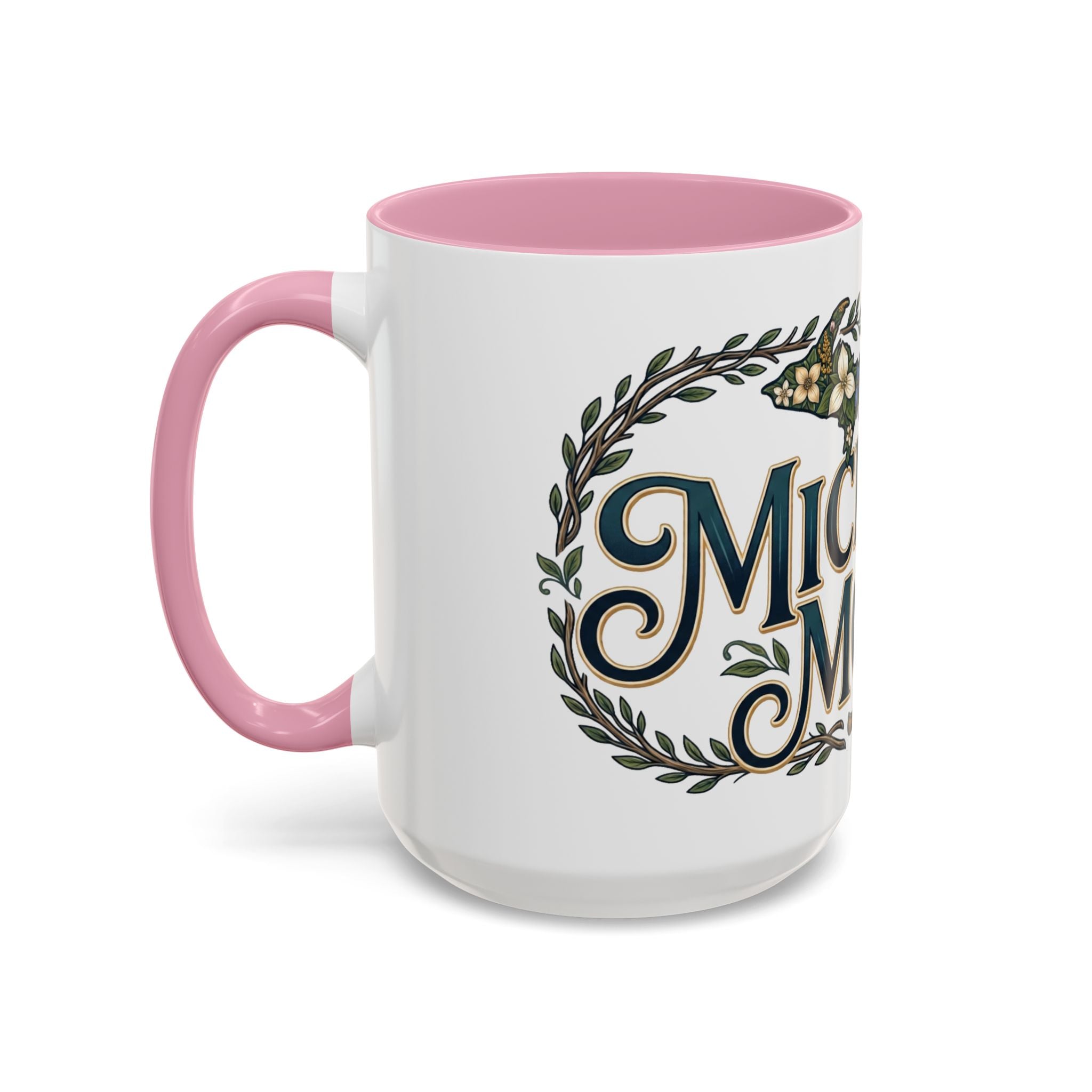 Michigan Mom Coffee Mug — Floral State Pride 11oz/15oz