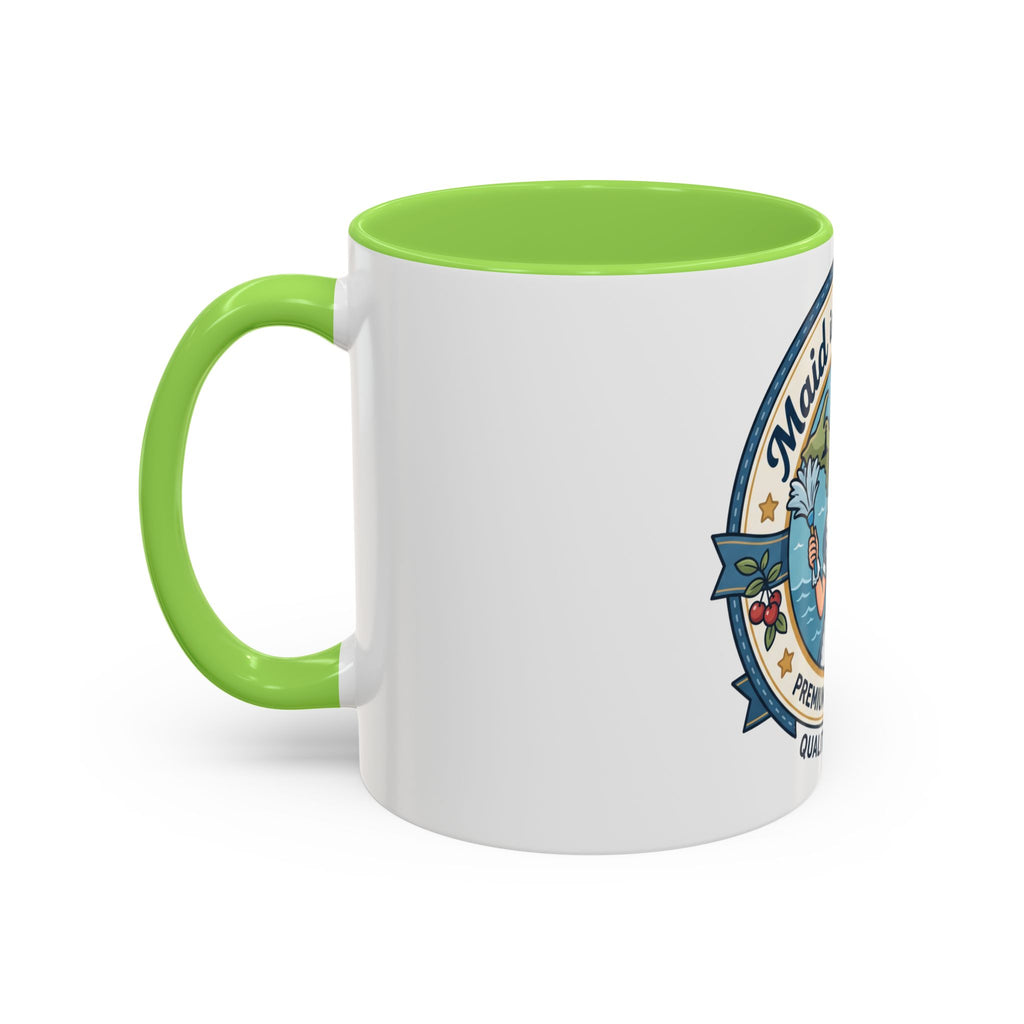 Maid in Michigan Coffee Mug — Retro Housekeeper Logo (11oz/15oz)