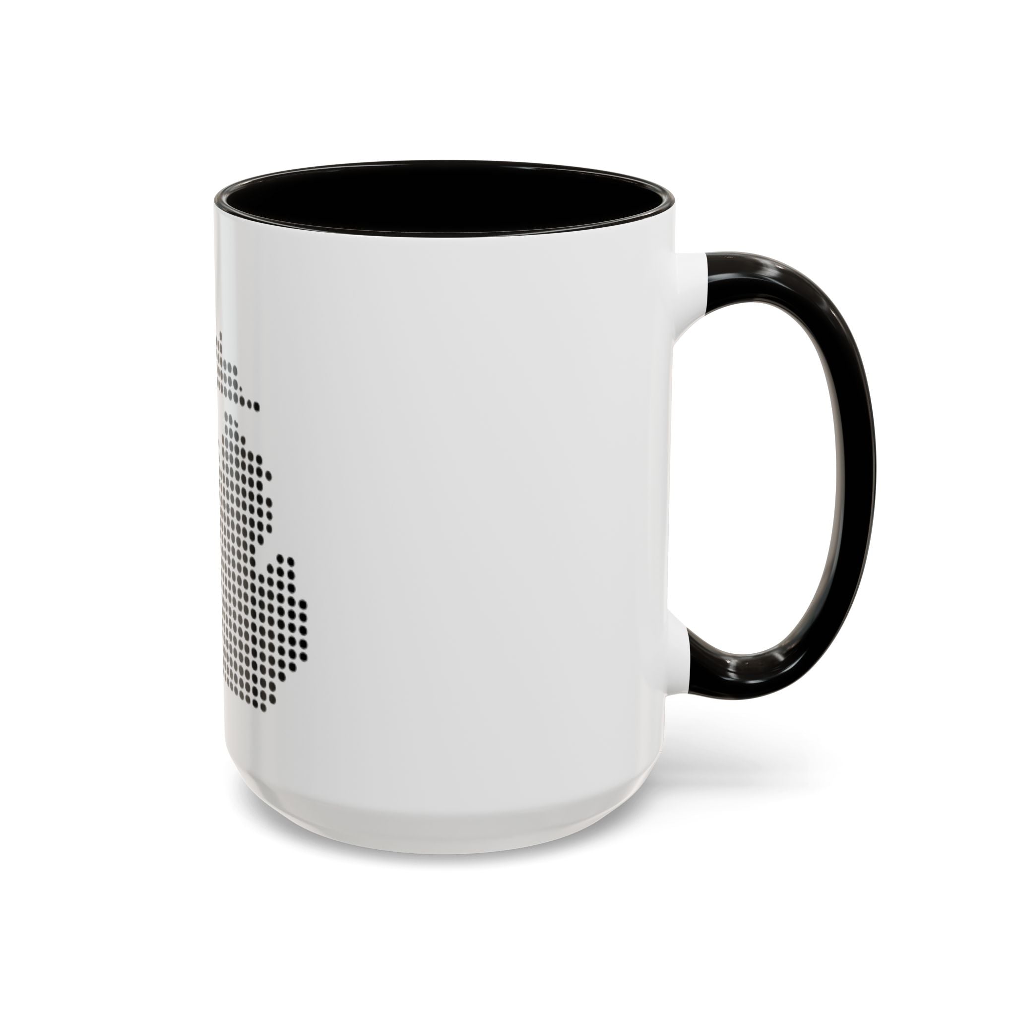 Michigan Dot Map Mug — Modern Minimalist Michigan State Coffee Cup (11oz/15oz)