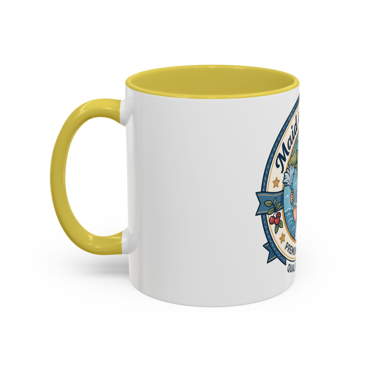 Maid in Michigan Coffee Mug — Retro Housekeeper Logo (11oz/15oz)