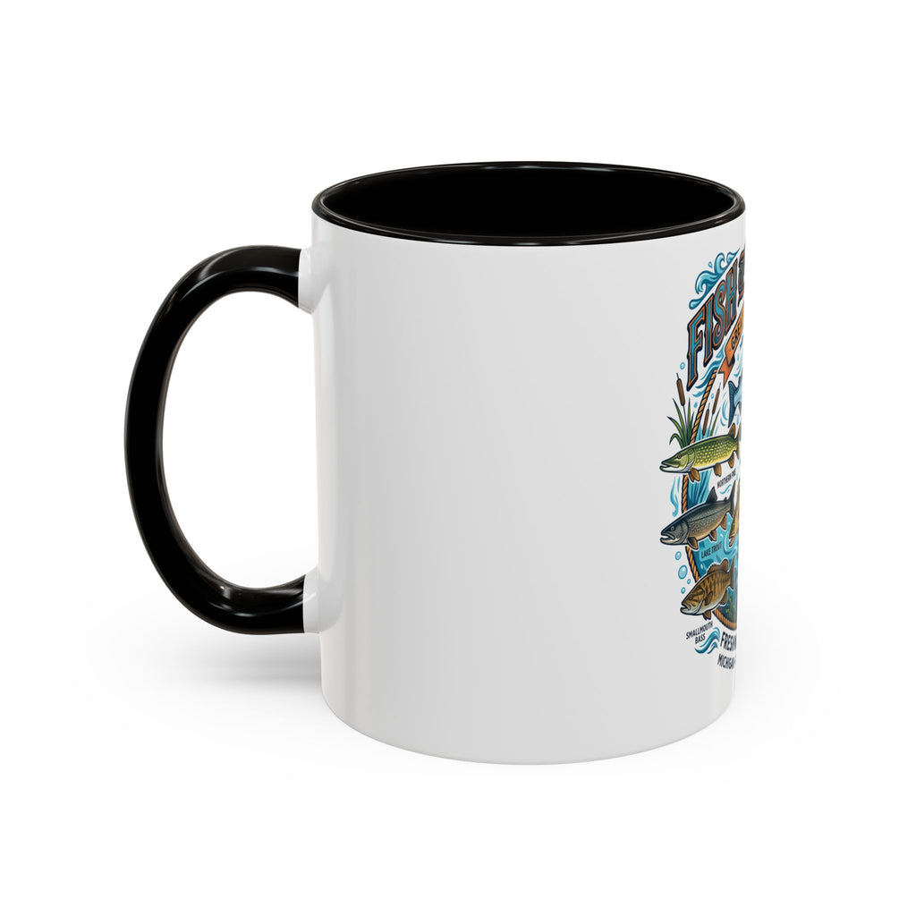 Fish of Michigan Mug — Great Lakes Freshwater Fish Illustration (11oz & 15oz)
