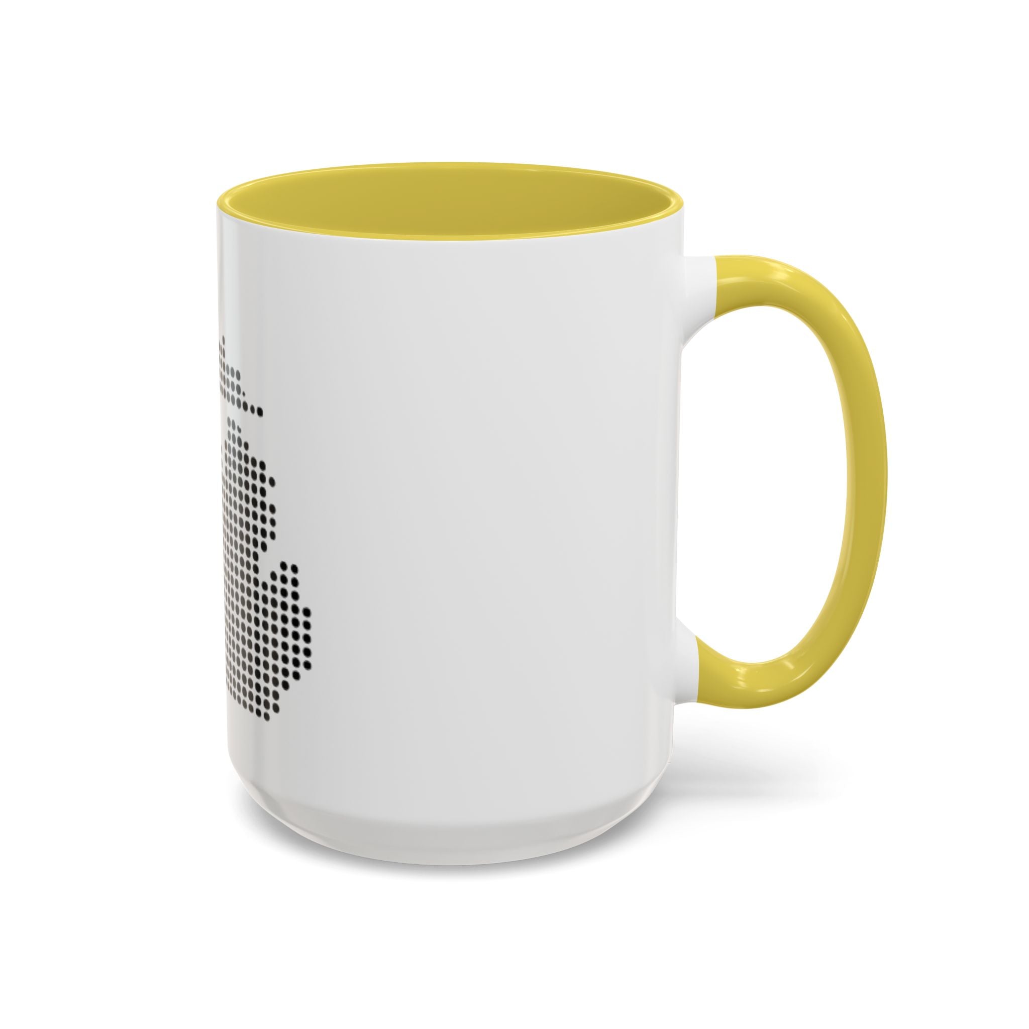Michigan Dot Map Mug — Modern Minimalist Michigan State Coffee Cup (11oz/15oz)