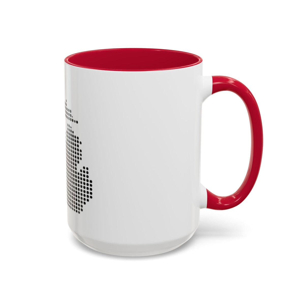 Michigan Dot Map Mug — Modern Minimalist Michigan State Coffee Cup (11oz/15oz)