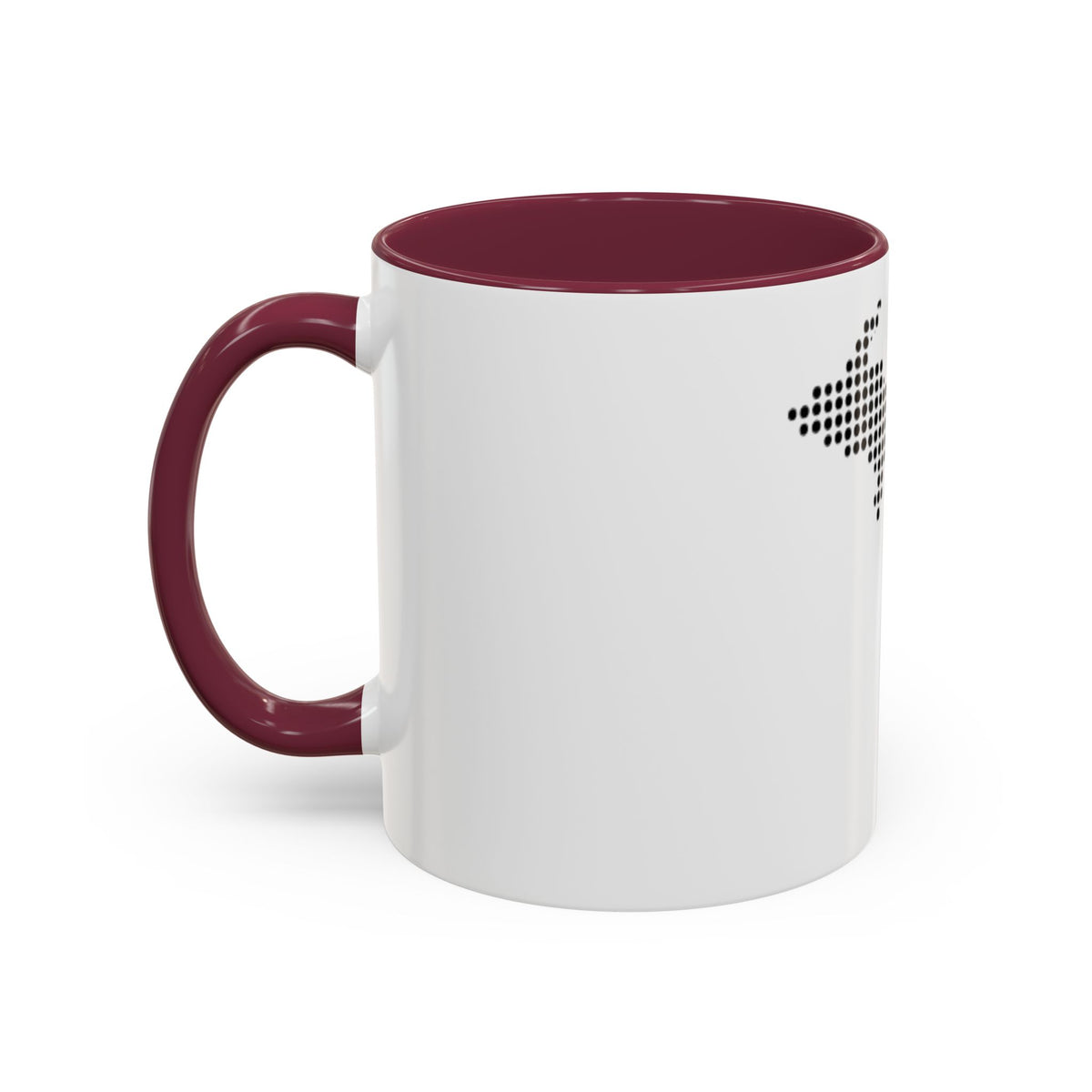 Michigan Dot Map Mug — Modern Minimalist Michigan State Coffee Cup (11oz/15oz)
