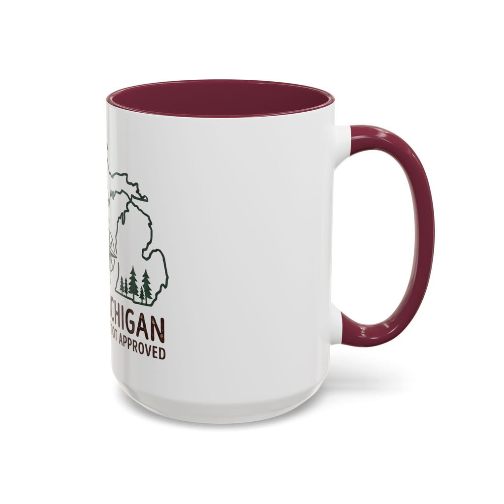 Michigan Bigfoot Approved Coffee Mug — Colorful 11oz/15oz Travel & Camping Gift