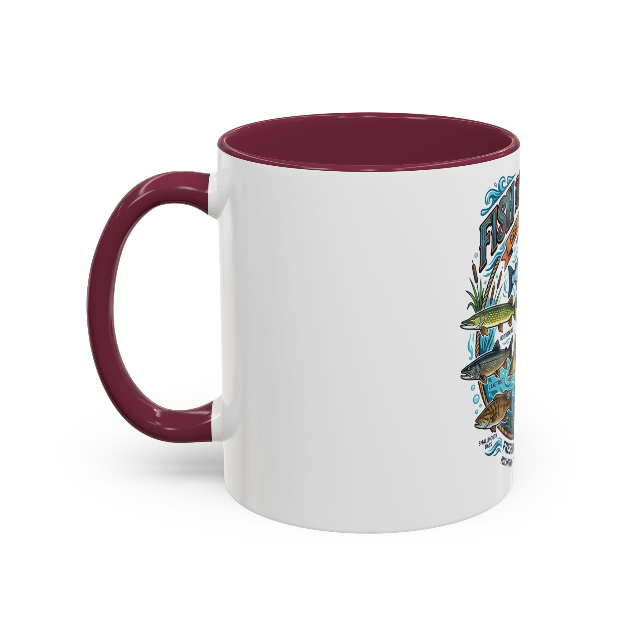 Fish of Michigan Mug — Great Lakes Freshwater Fish Illustration (11oz & 15oz)