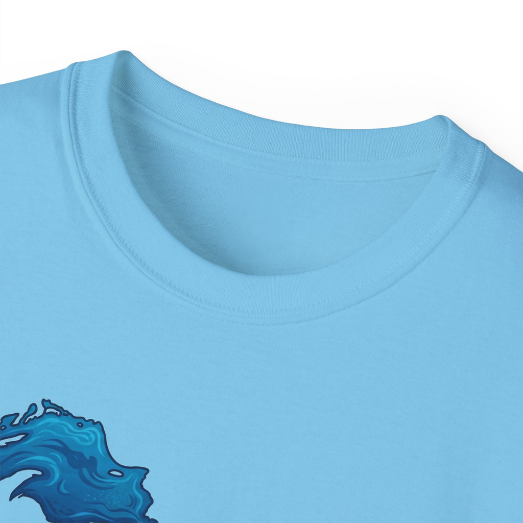 Great Lakes Map T-Shirt — Stylized Blue Lakes Tee