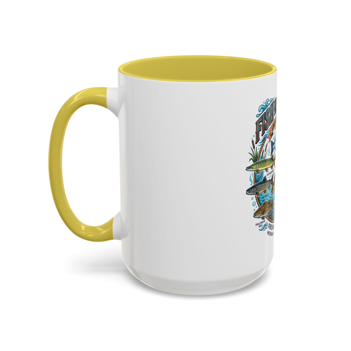 Fish of Michigan Mug — Great Lakes Freshwater Fish Illustration (11oz & 15oz)