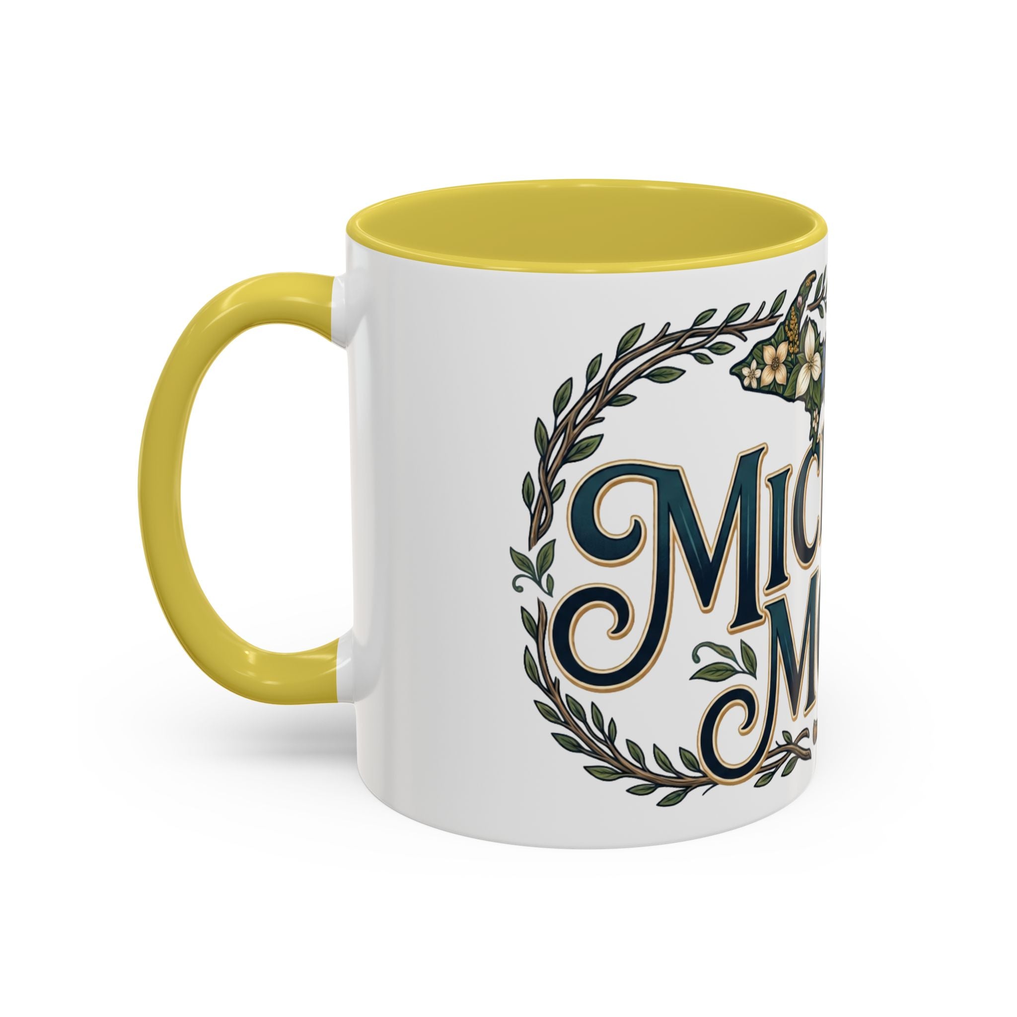 Michigan Mom Coffee Mug — Floral State Pride 11oz/15oz