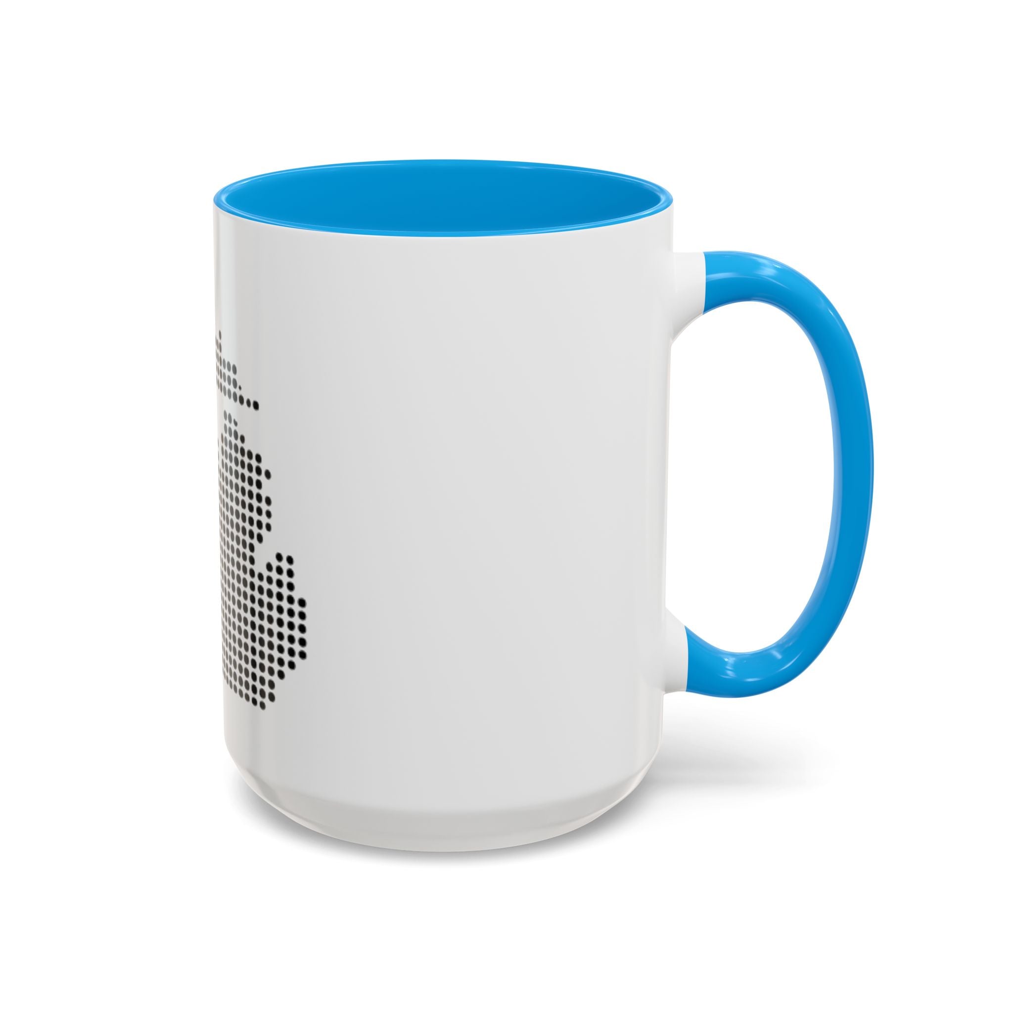 Michigan Dot Map Mug — Modern Minimalist Michigan State Coffee Cup (11oz/15oz)