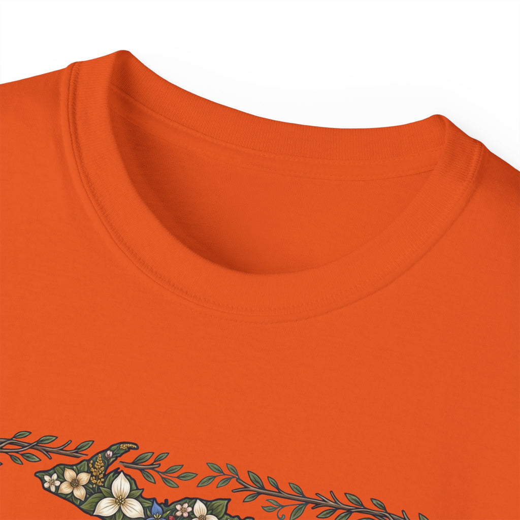 Michigan Mom T-Shirt – Floral State Pride Tee for Moms