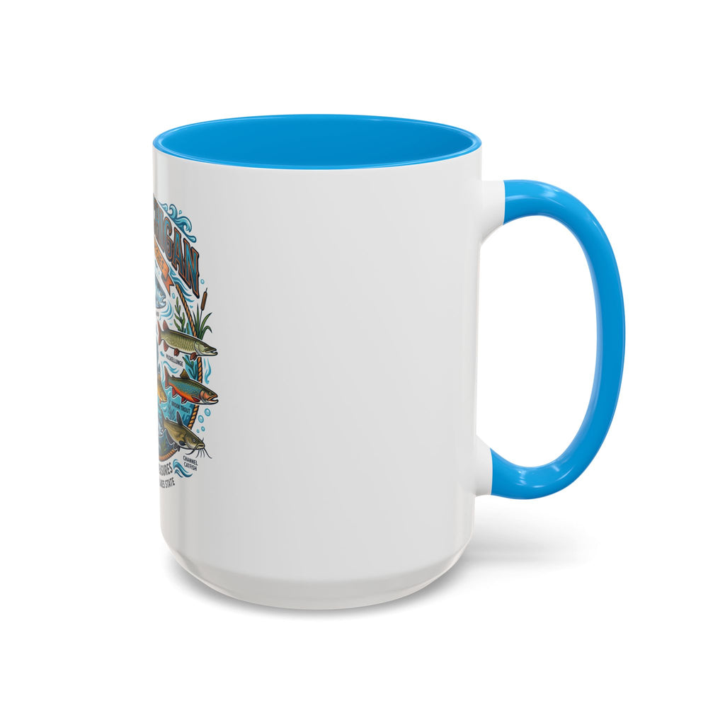 Fish of Michigan Mug — Great Lakes Freshwater Fish Illustration (11oz & 15oz)