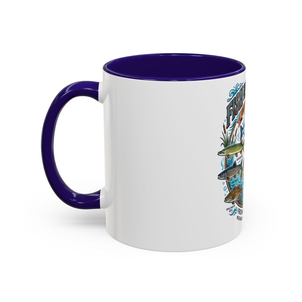 Fish of Michigan Mug — Great Lakes Freshwater Fish Illustration (11oz & 15oz)