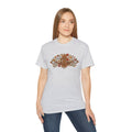 Retro Floral Tee — Vintage Brown Flower Bouquet Graphic