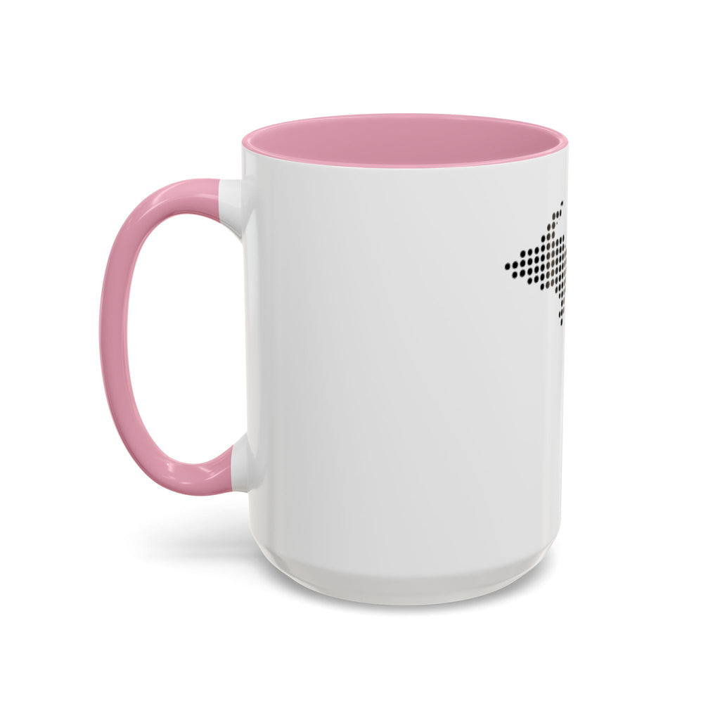 Michigan Dot Map Mug — Modern Minimalist Michigan State Coffee Cup (11oz/15oz)