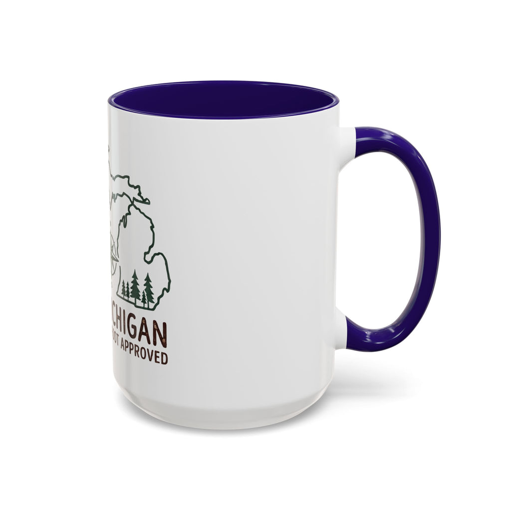 Michigan Bigfoot Approved Coffee Mug — Colorful 11oz/15oz Travel & Camping Gift