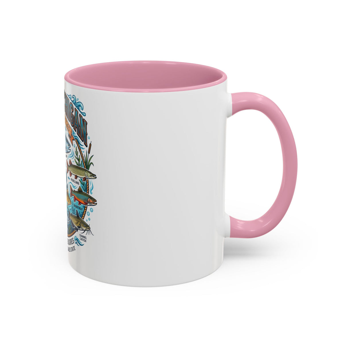 Fish of Michigan Mug — Great Lakes Freshwater Fish Illustration (11oz & 15oz)