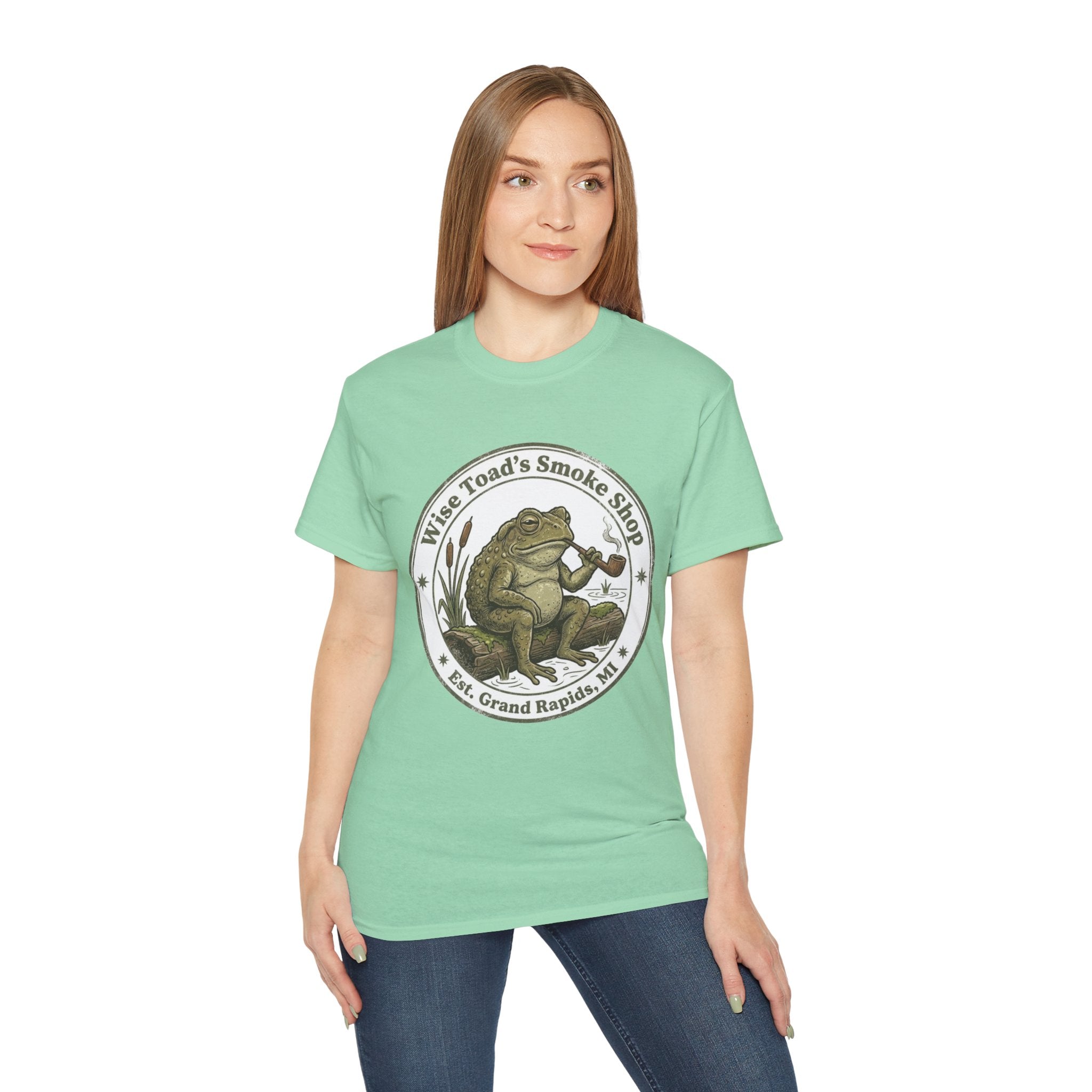 Wise Toad’s Smoke Shop Vintage Frog Logo Tee T-Shirt