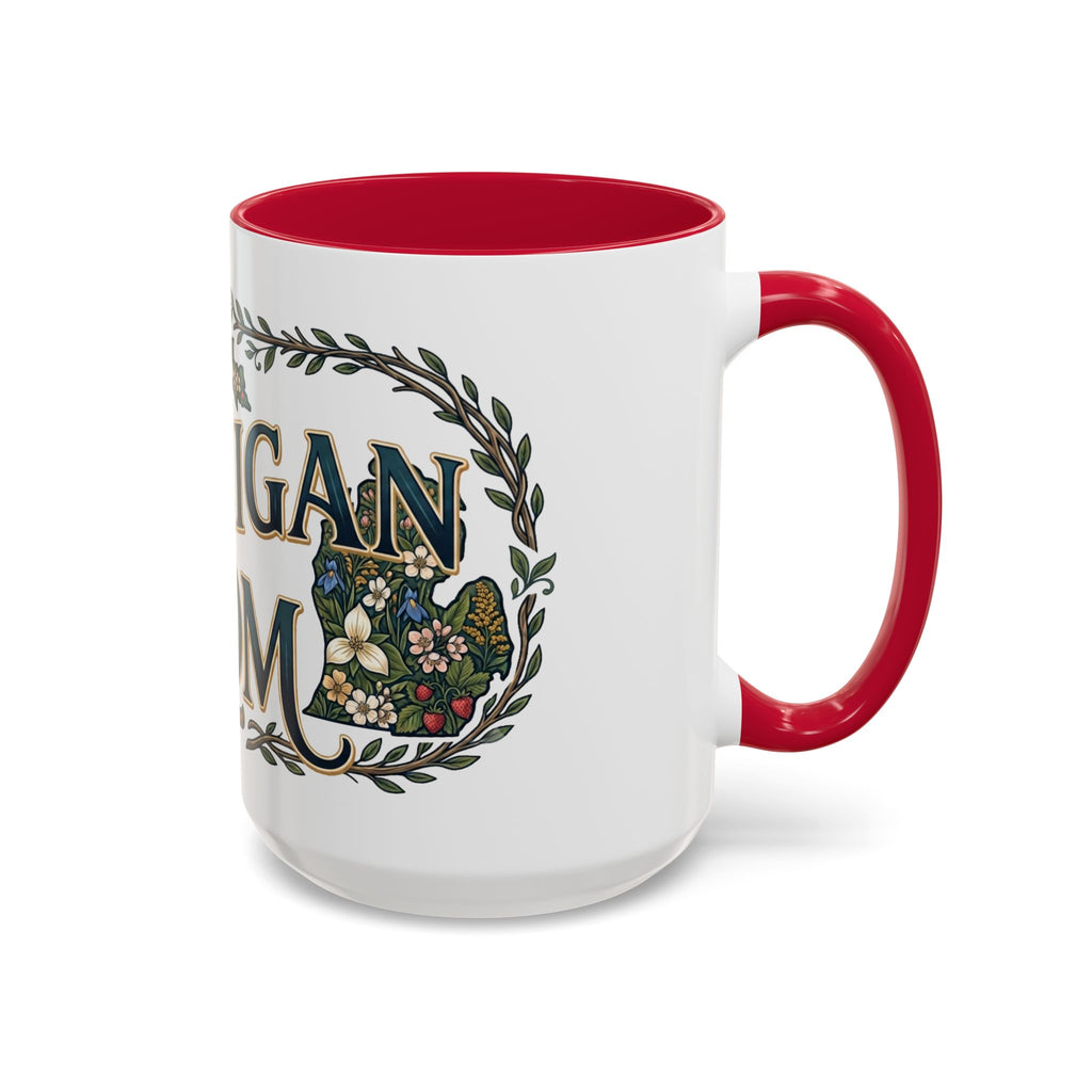 Michigan Mom Coffee Mug — Floral State Pride 11oz/15oz
