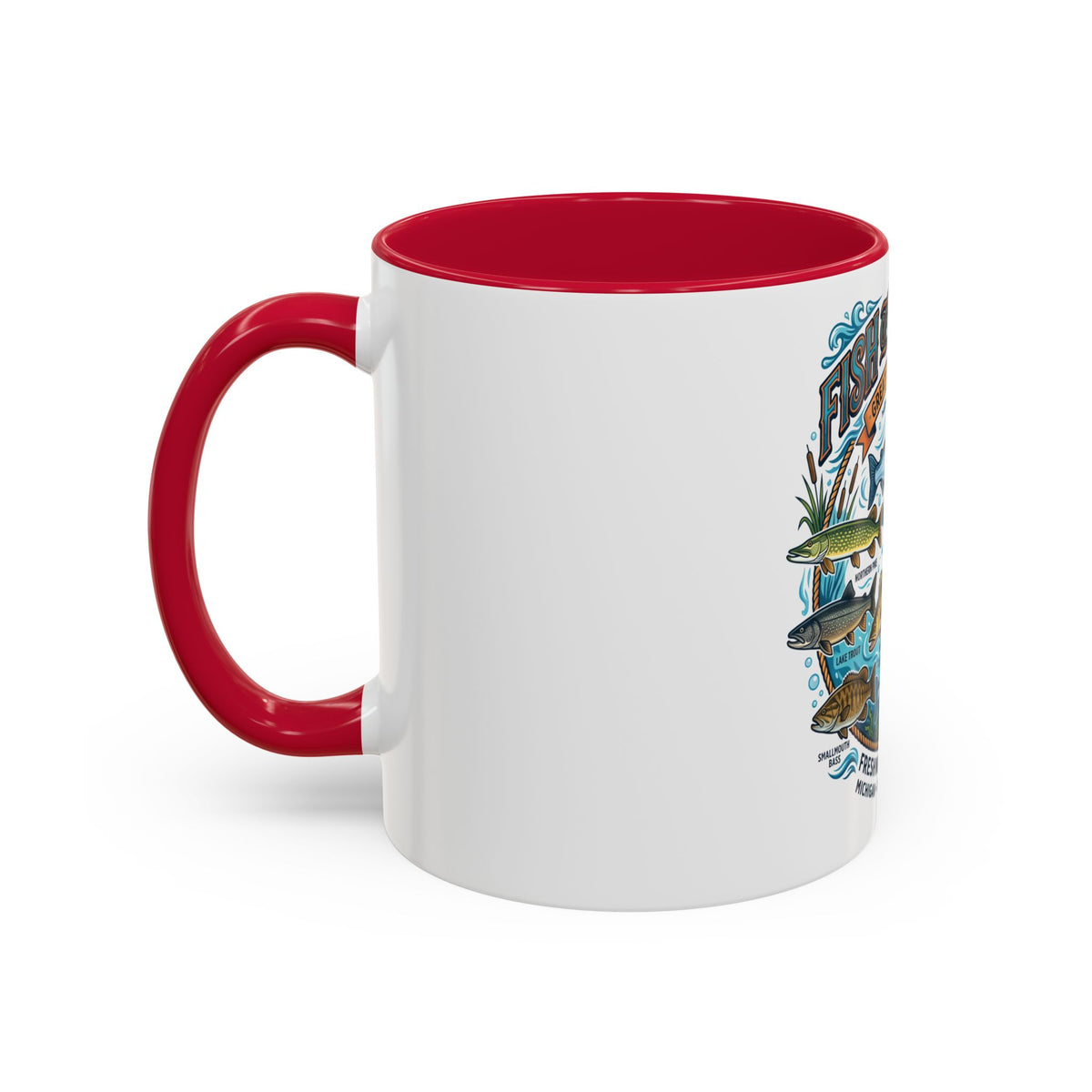 Fish of Michigan Mug — Great Lakes Freshwater Fish Illustration (11oz & 15oz)