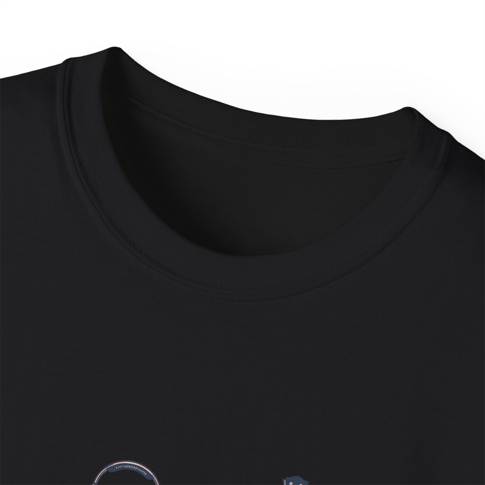 Acoustic Instrument Tee — Guitar, Ukulele & Headphones Graphic T-Shirt