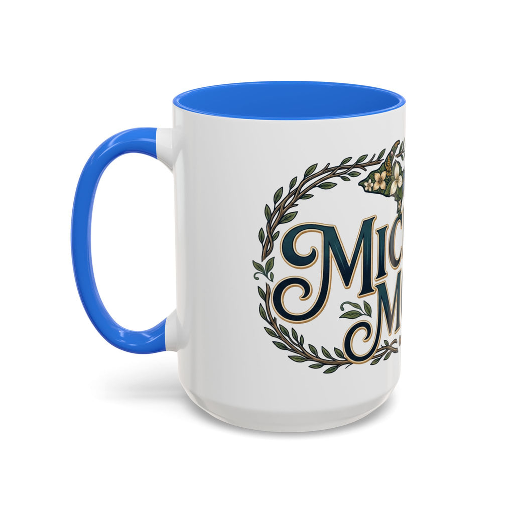 Michigan Mom Coffee Mug — Floral State Pride 11oz/15oz
