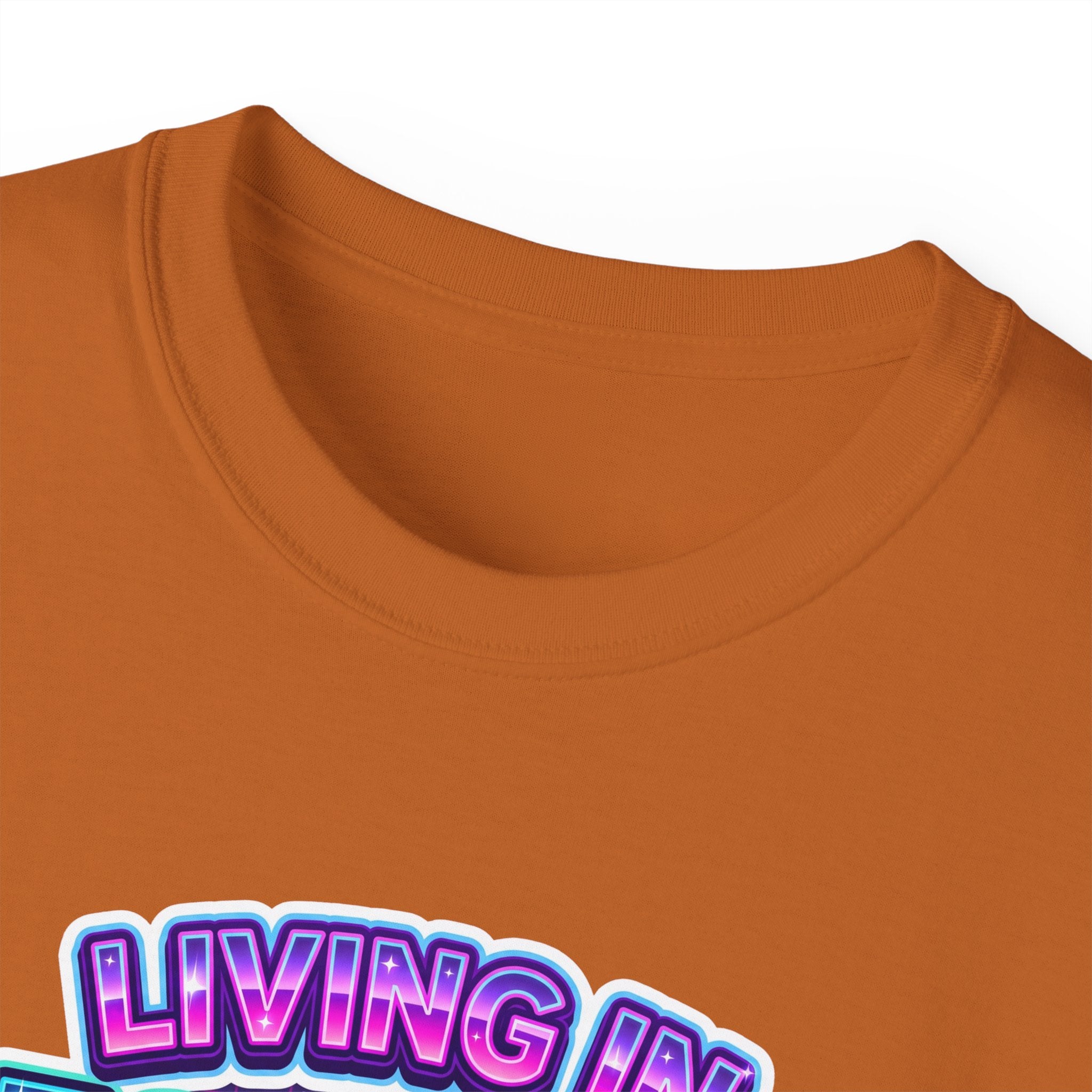 "Living in Aesthetic Mode" Retro Vaporwave Graphic Tee