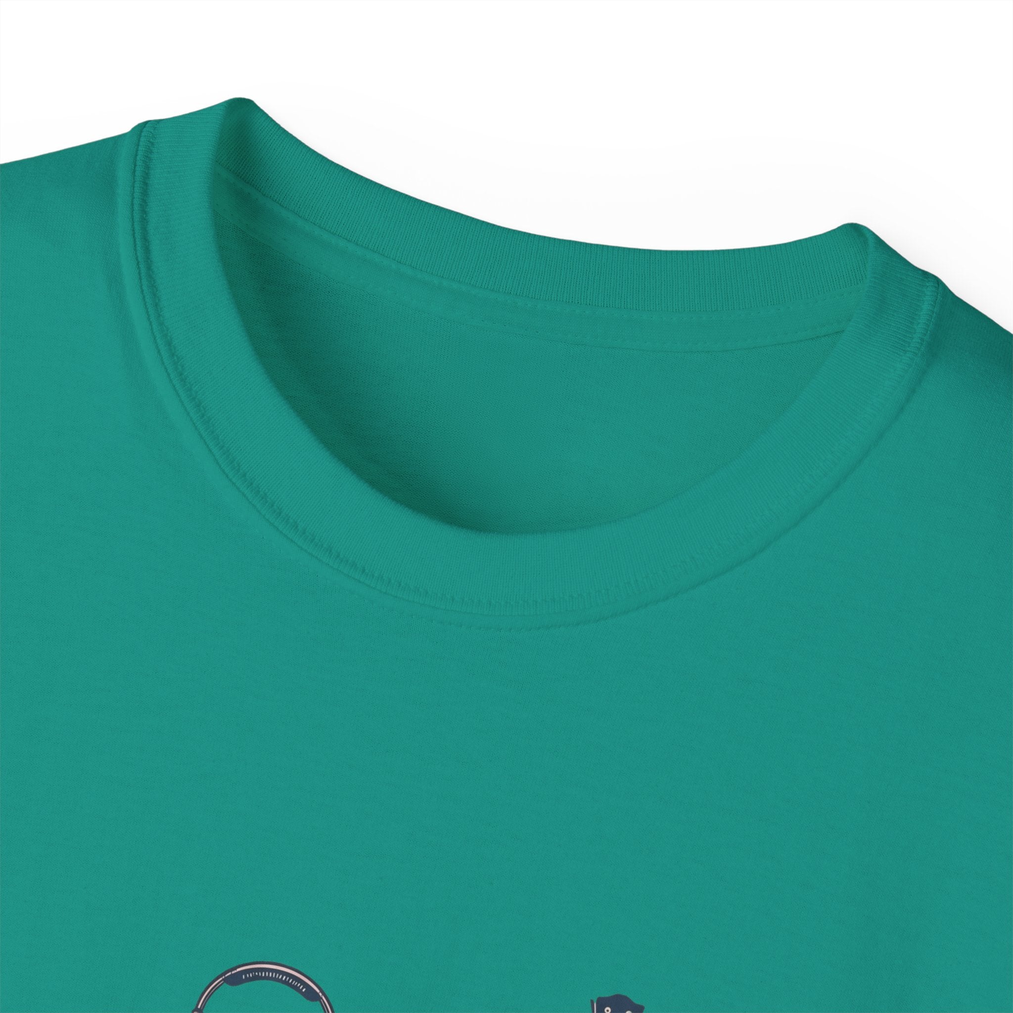 Acoustic Instrument Tee — Guitar, Ukulele & Headphones Graphic T-Shirt