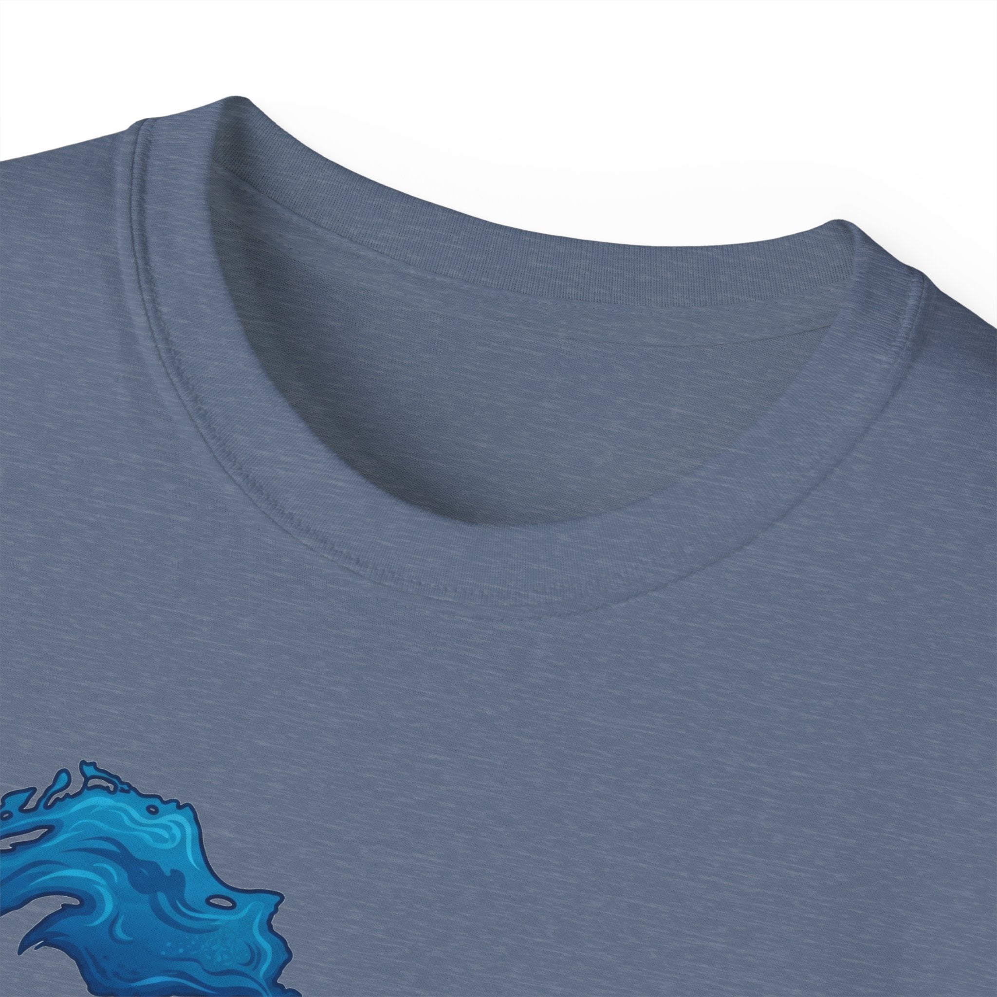Great Lakes Map T-Shirt — Stylized Blue Lakes Tee
