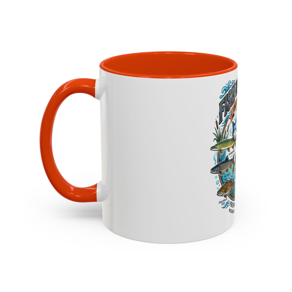Fish of Michigan Mug — Great Lakes Freshwater Fish Illustration (11oz & 15oz)