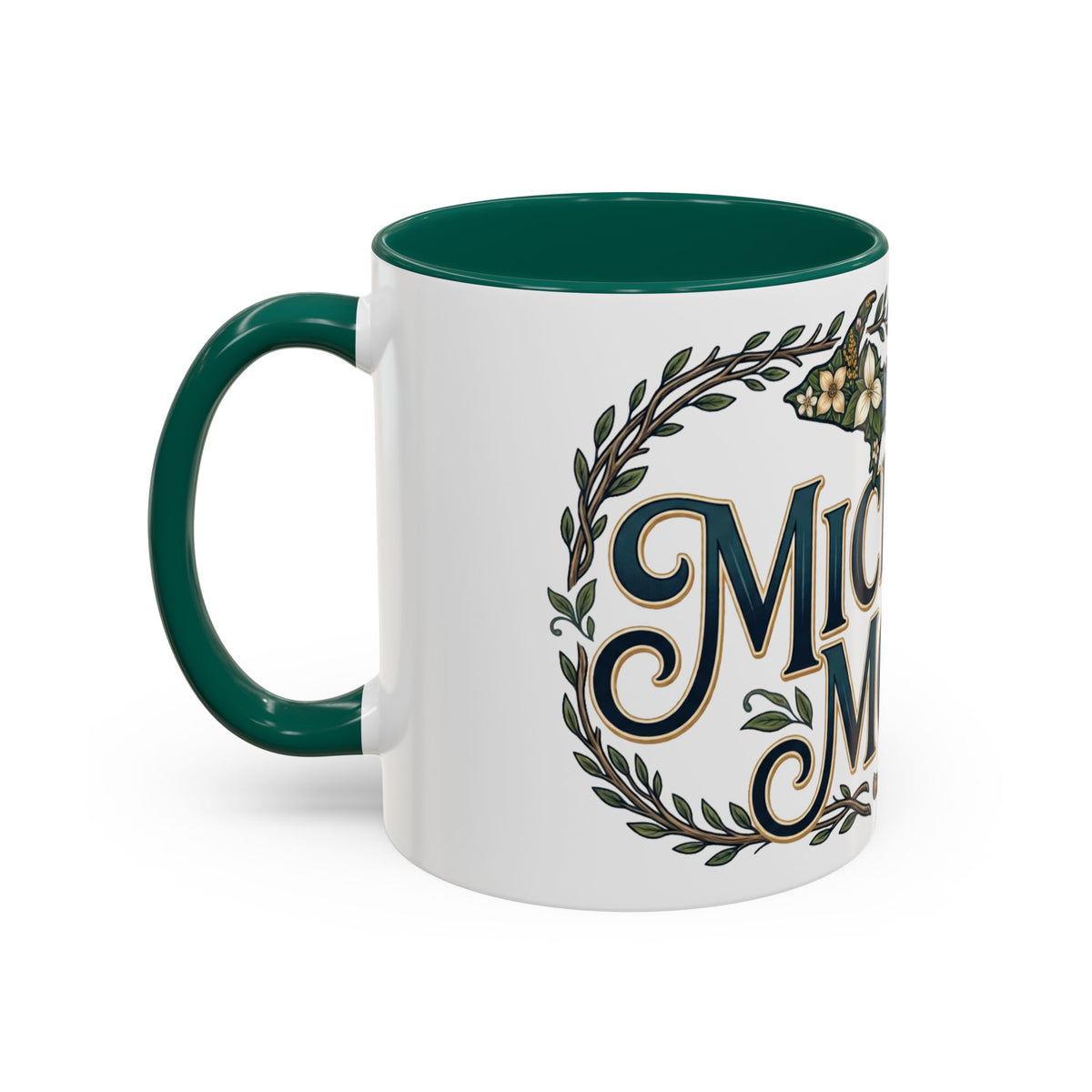 Michigan Mom Coffee Mug — Floral State Pride 11oz/15oz