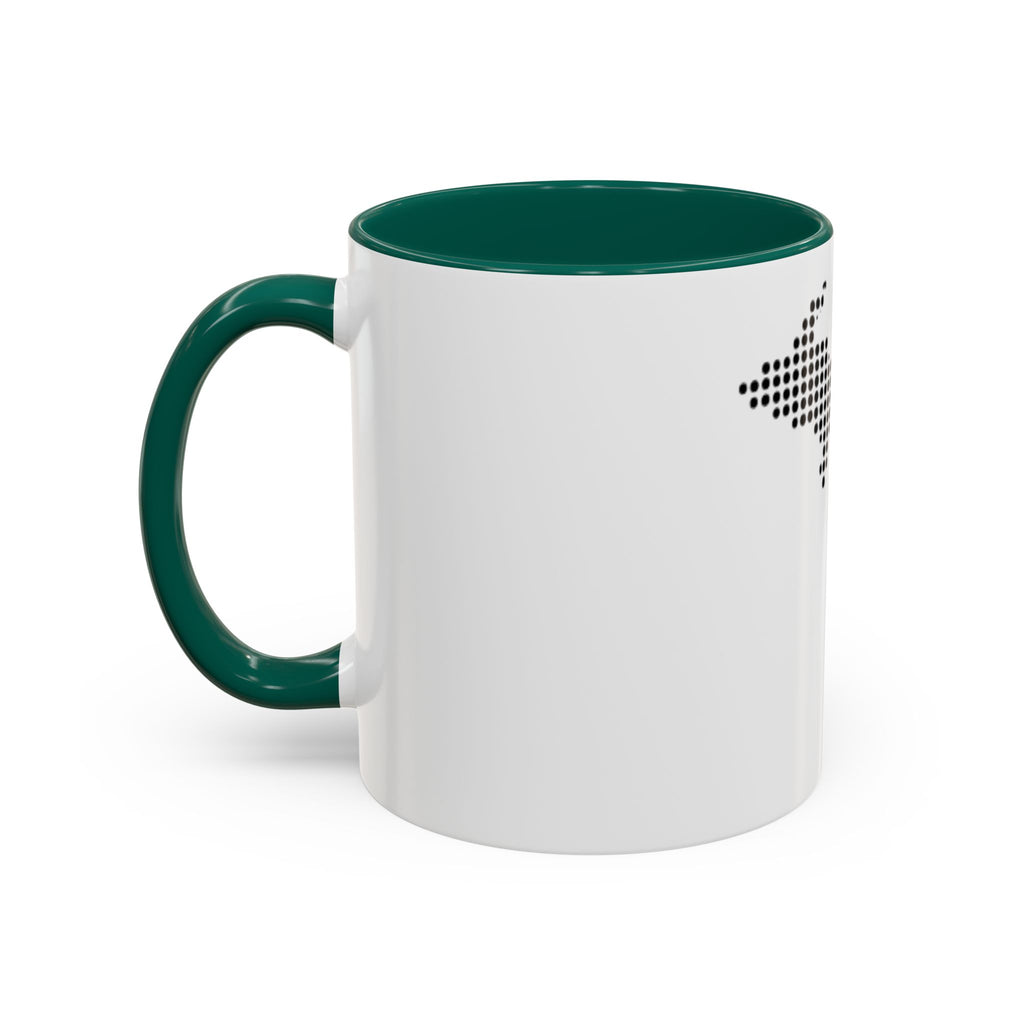 Michigan Dot Map Mug — Modern Minimalist Michigan State Coffee Cup (11oz/15oz)