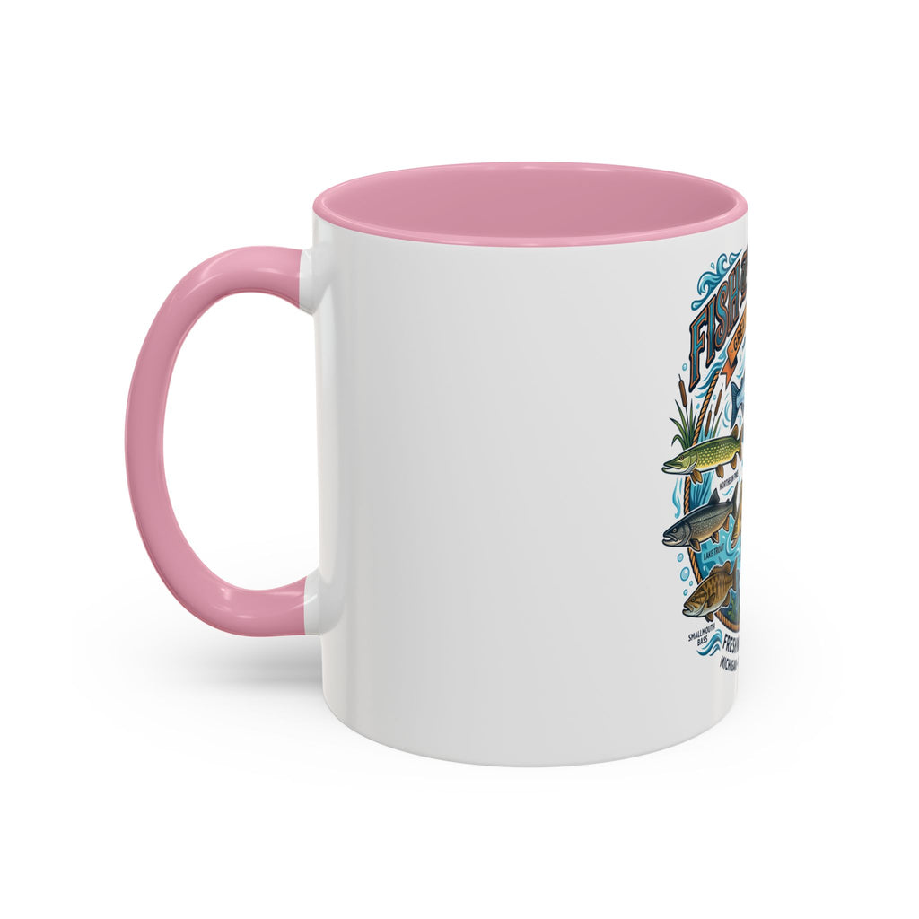 Fish of Michigan Mug — Great Lakes Freshwater Fish Illustration (11oz & 15oz)