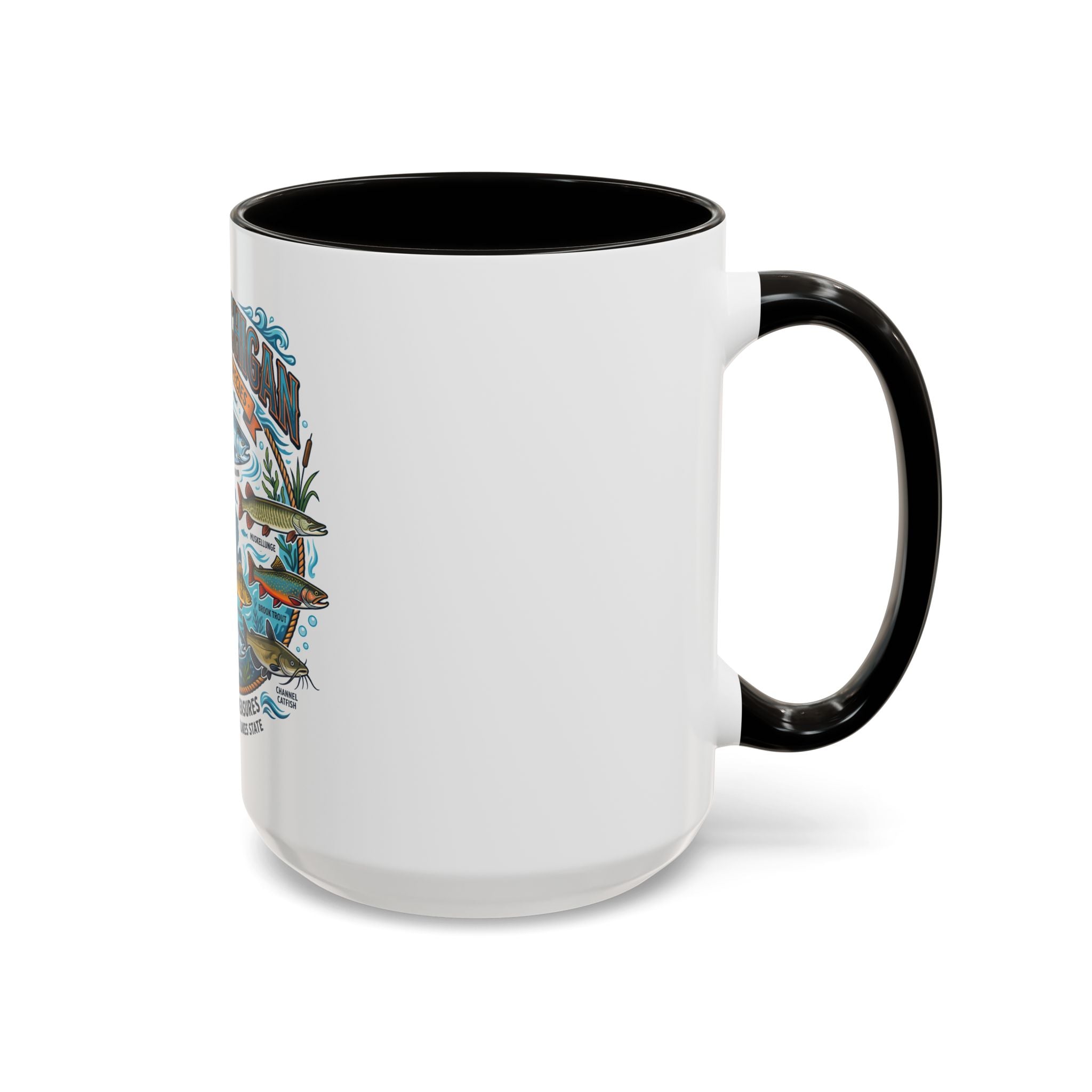 Fish of Michigan Mug — Great Lakes Freshwater Fish Illustration (11oz & 15oz)