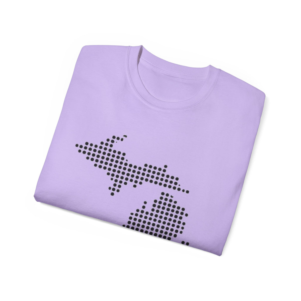 Michigan Dot Map T-Shirt — Minimal State Map Tee for Michiganders